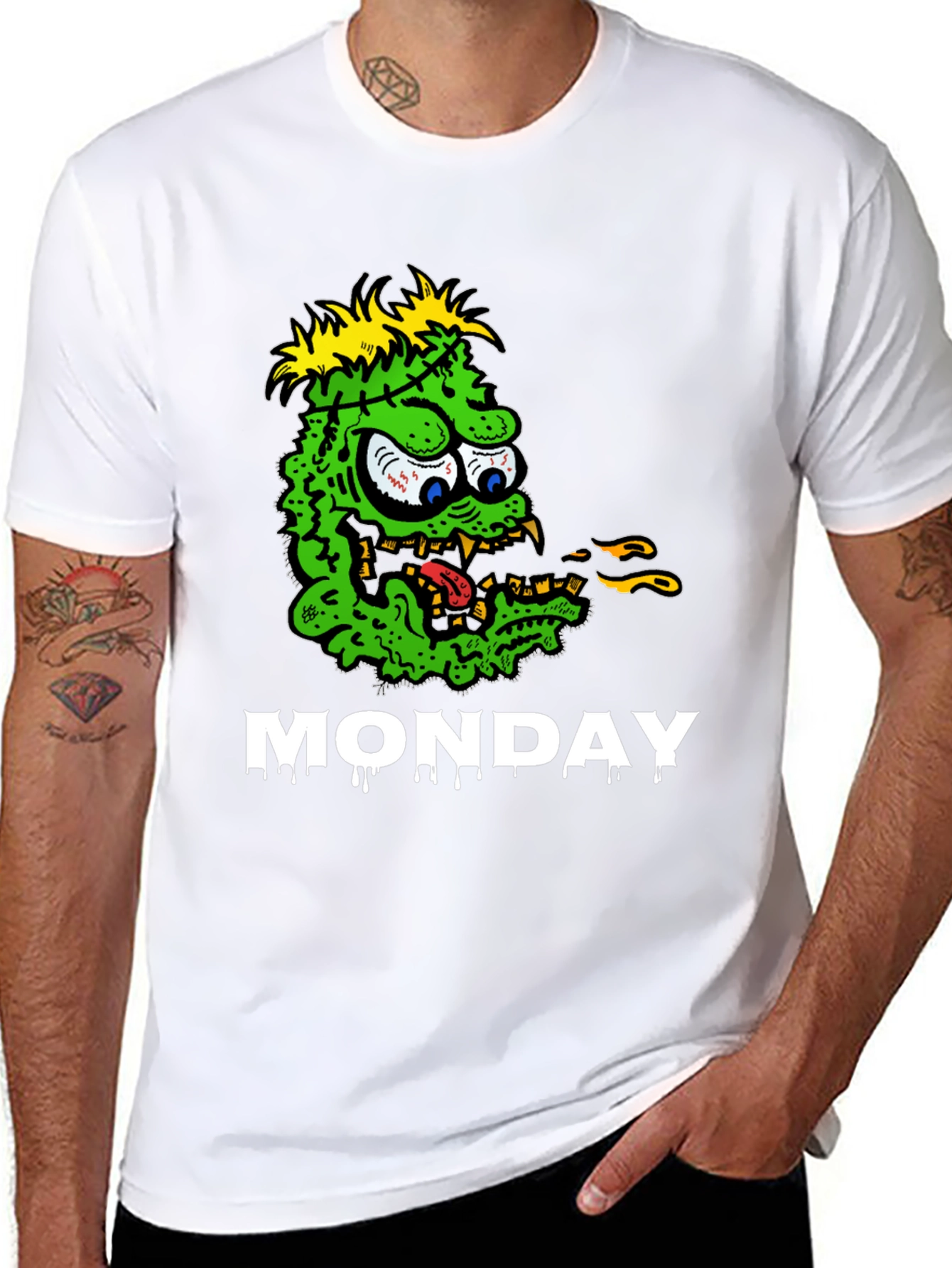Monster Monday Graphic Tee - Black
