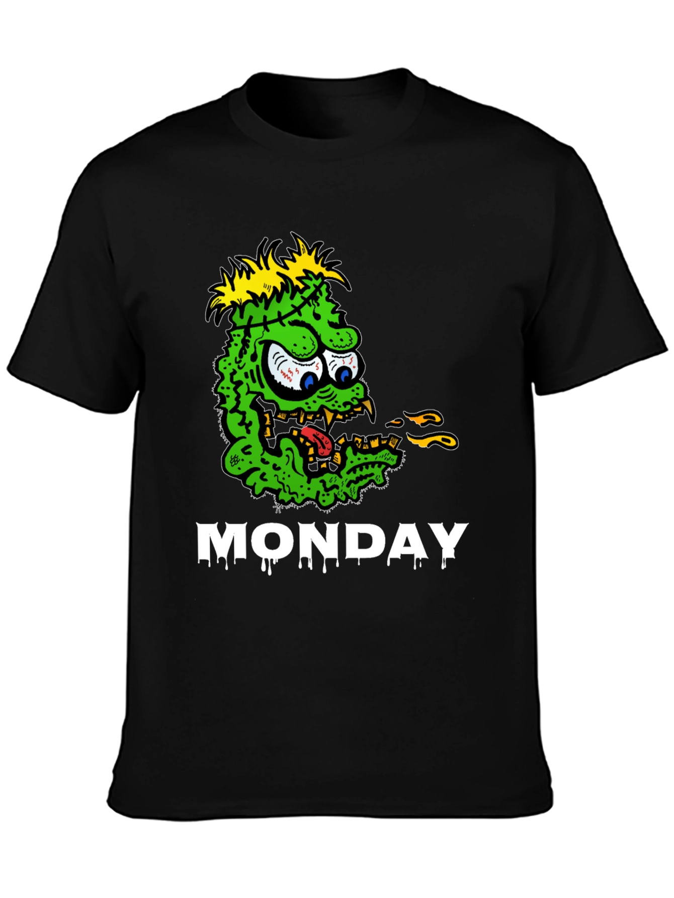 Monster Monday Graphic Tee - Black