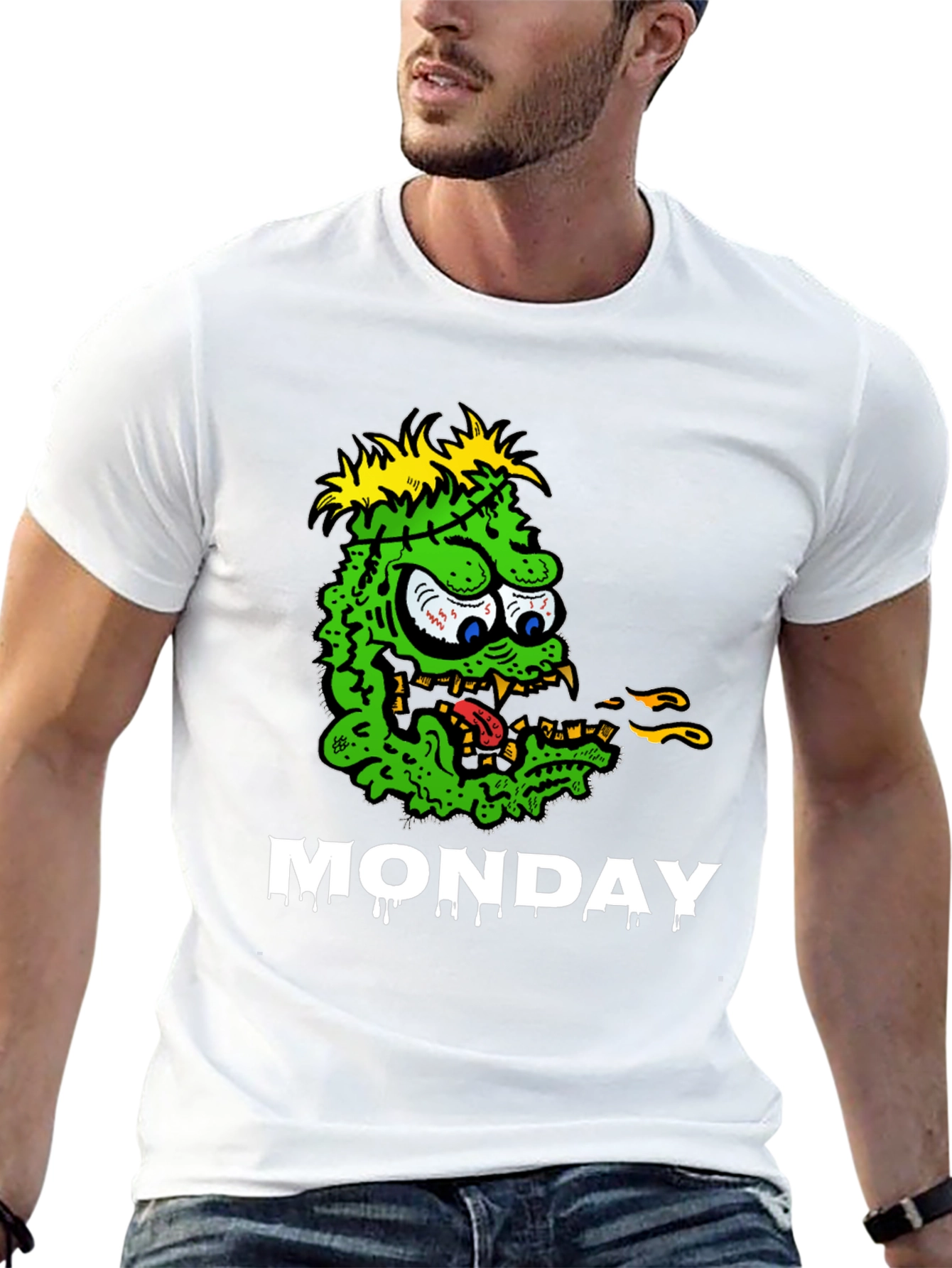 Monster Monday Graphic Tee - Black