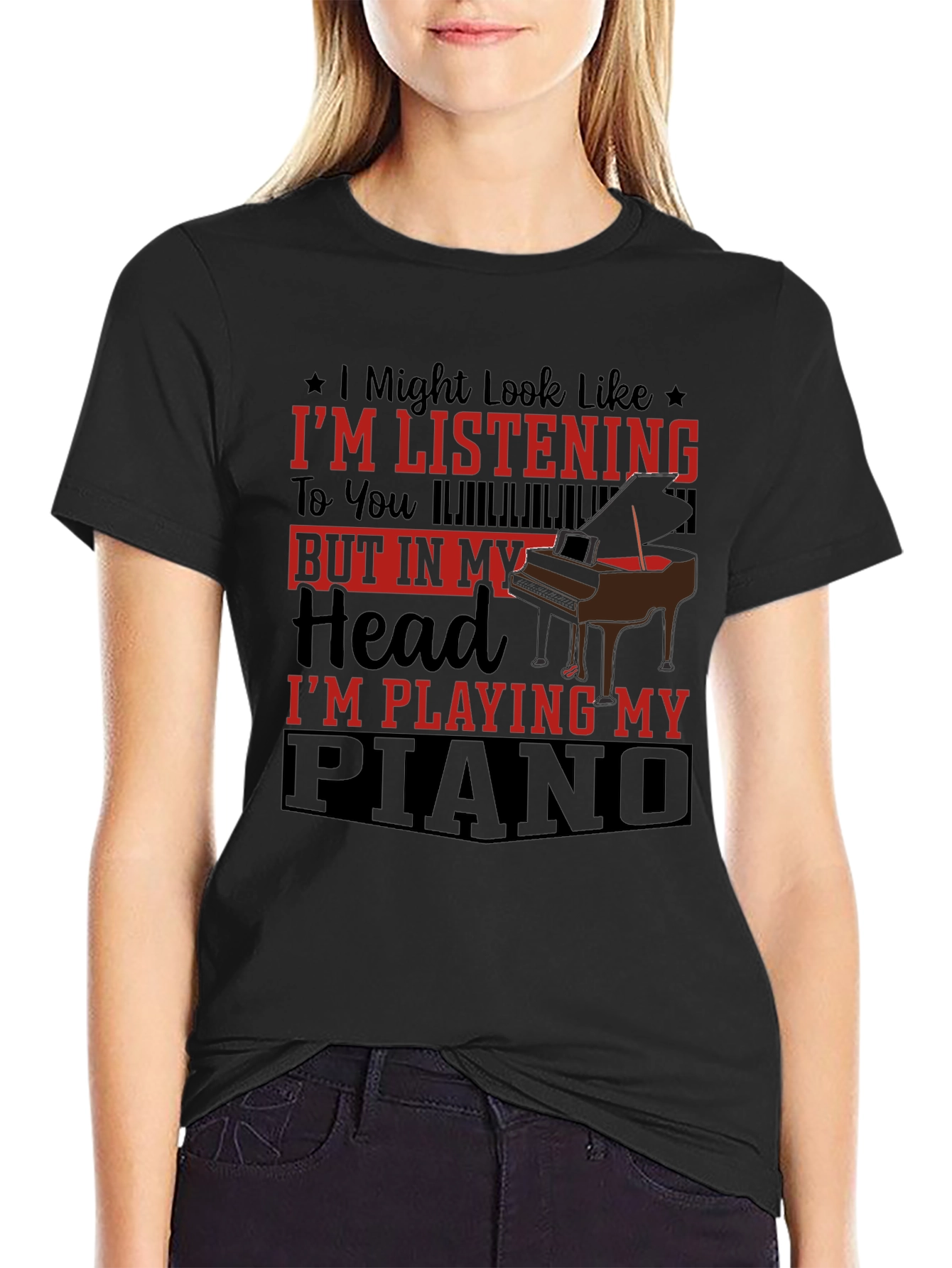 Piano Lover Tee: Im Playing My Piano