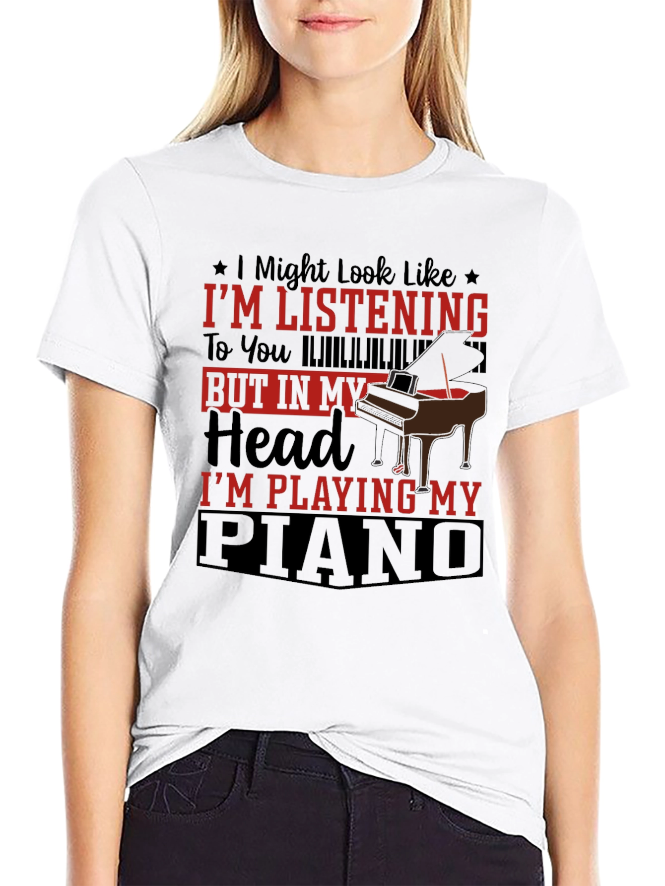 Piano Lover Tee: Im Playing My Piano
