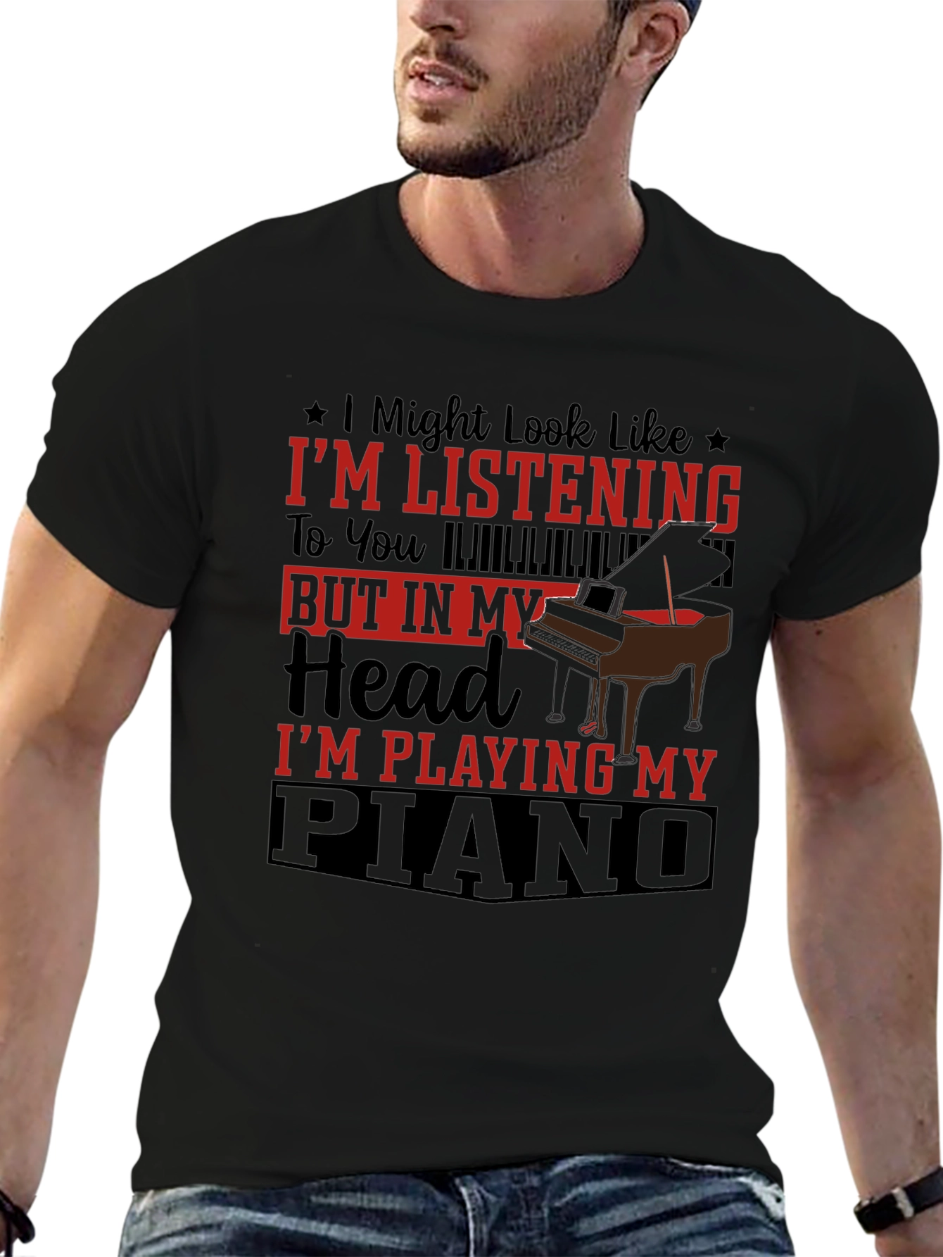 Piano Lover Tee: Im Playing My Piano