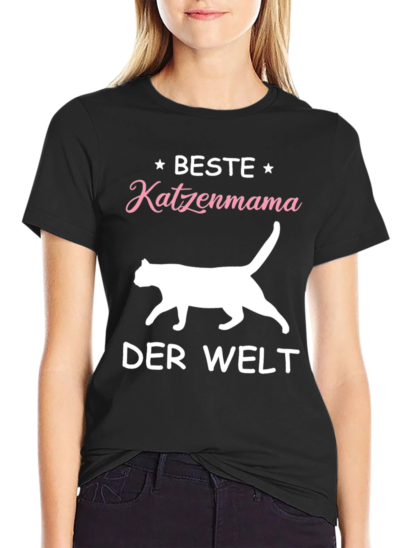 Beste Katzenmama T-Shirt - Cat Lover Tee
