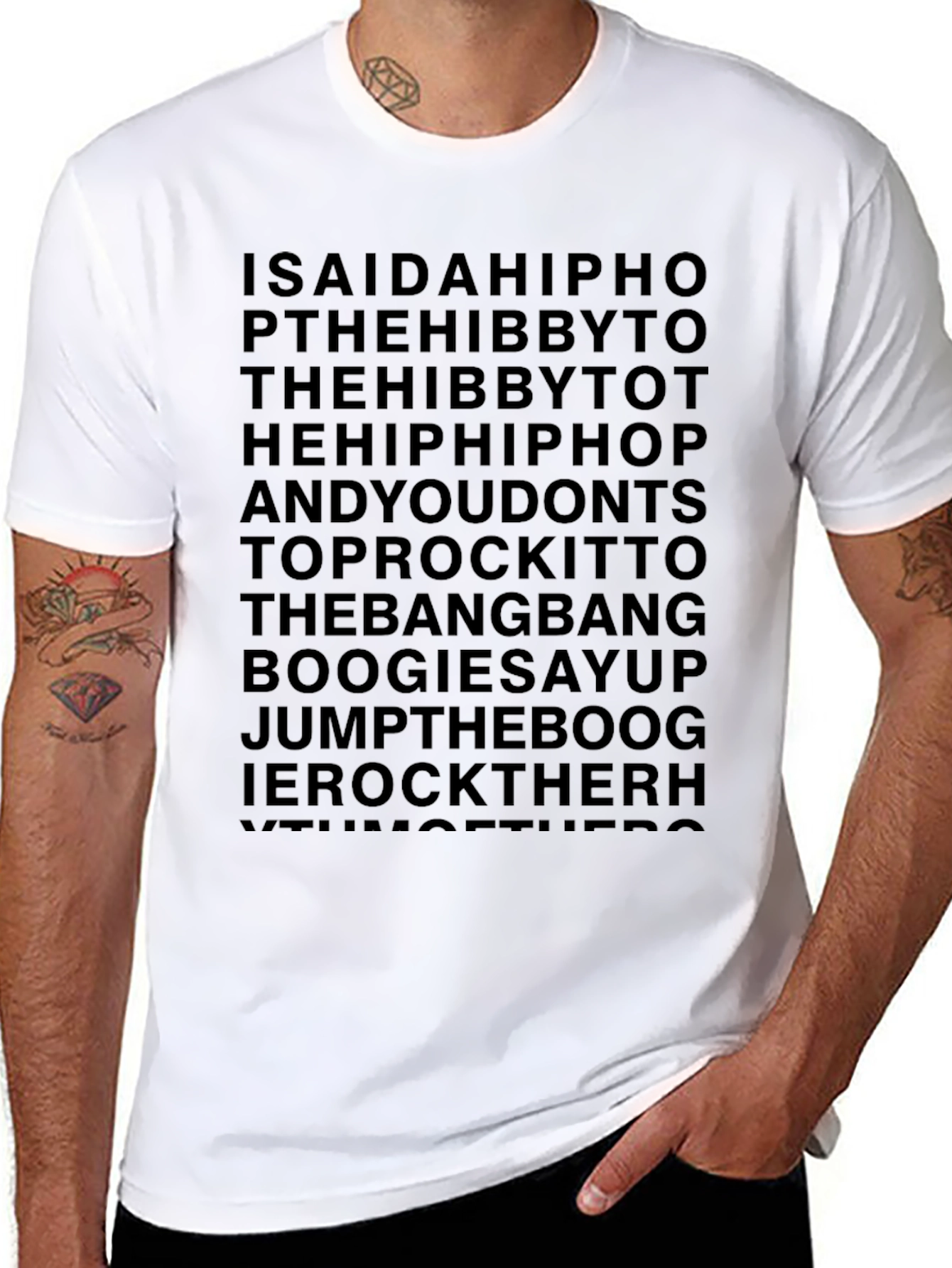 ISAIDAHIPHOP T-Shirt Black