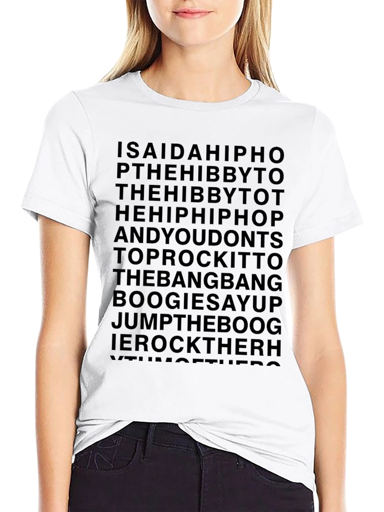 ISAIDAHIPHOP T-Shirt Black