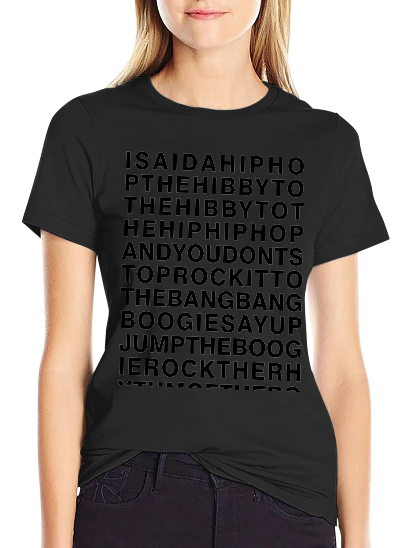 ISAIDAHIPHOP T-Shirt Black