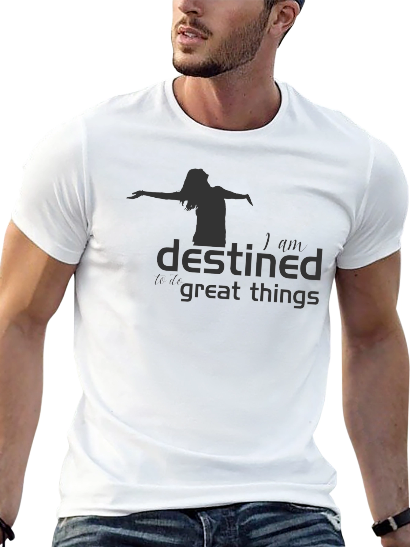 Destined For Great Things Graphic Tee - Black