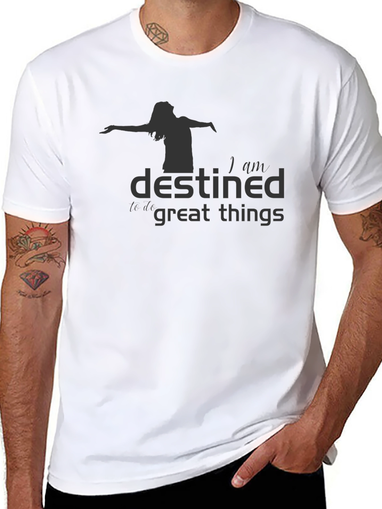 Destined For Great Things Graphic Tee - Black