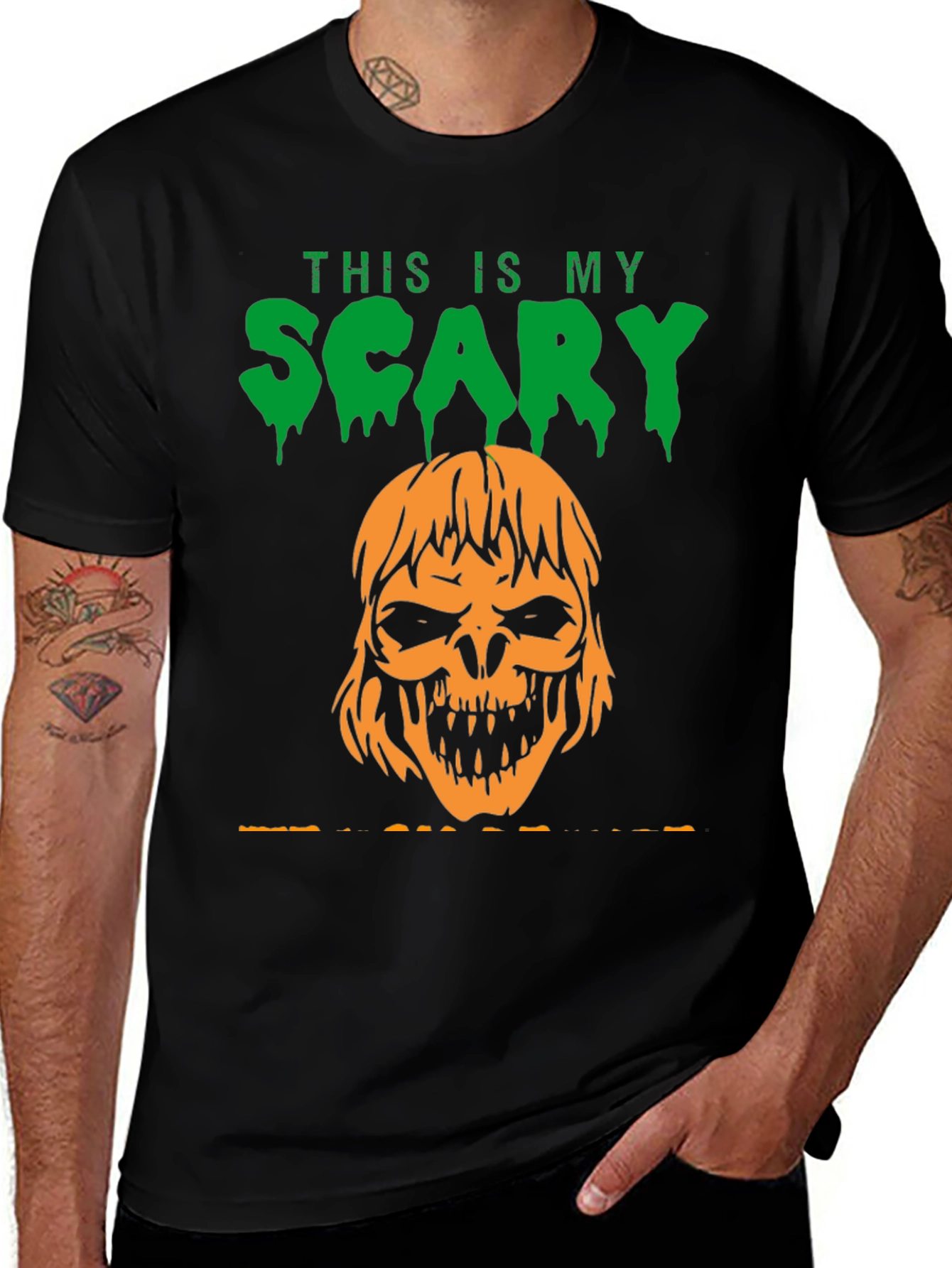 Scary Pumpkin Halloween T-Shirt