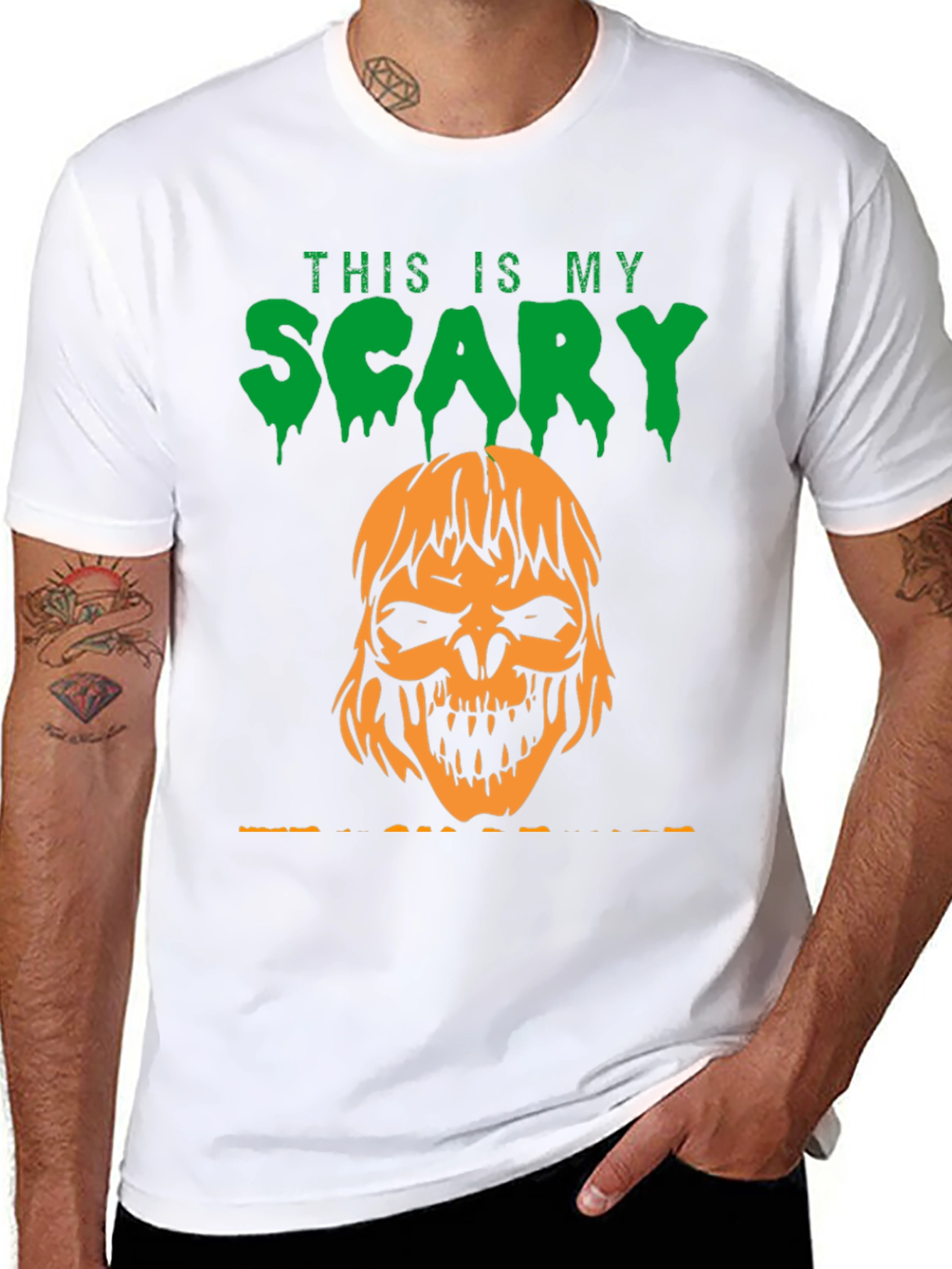 Scary Pumpkin Halloween T-Shirt