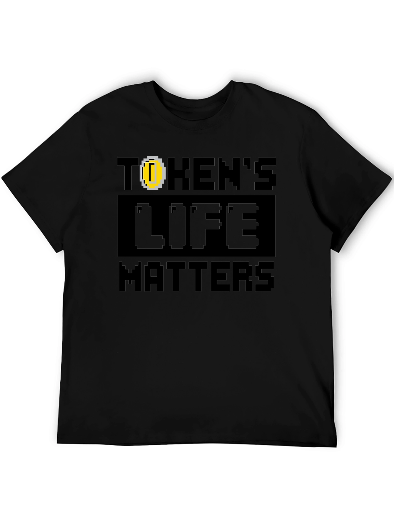 Tokens Life Matters Black T-Shirt - Gamer Style