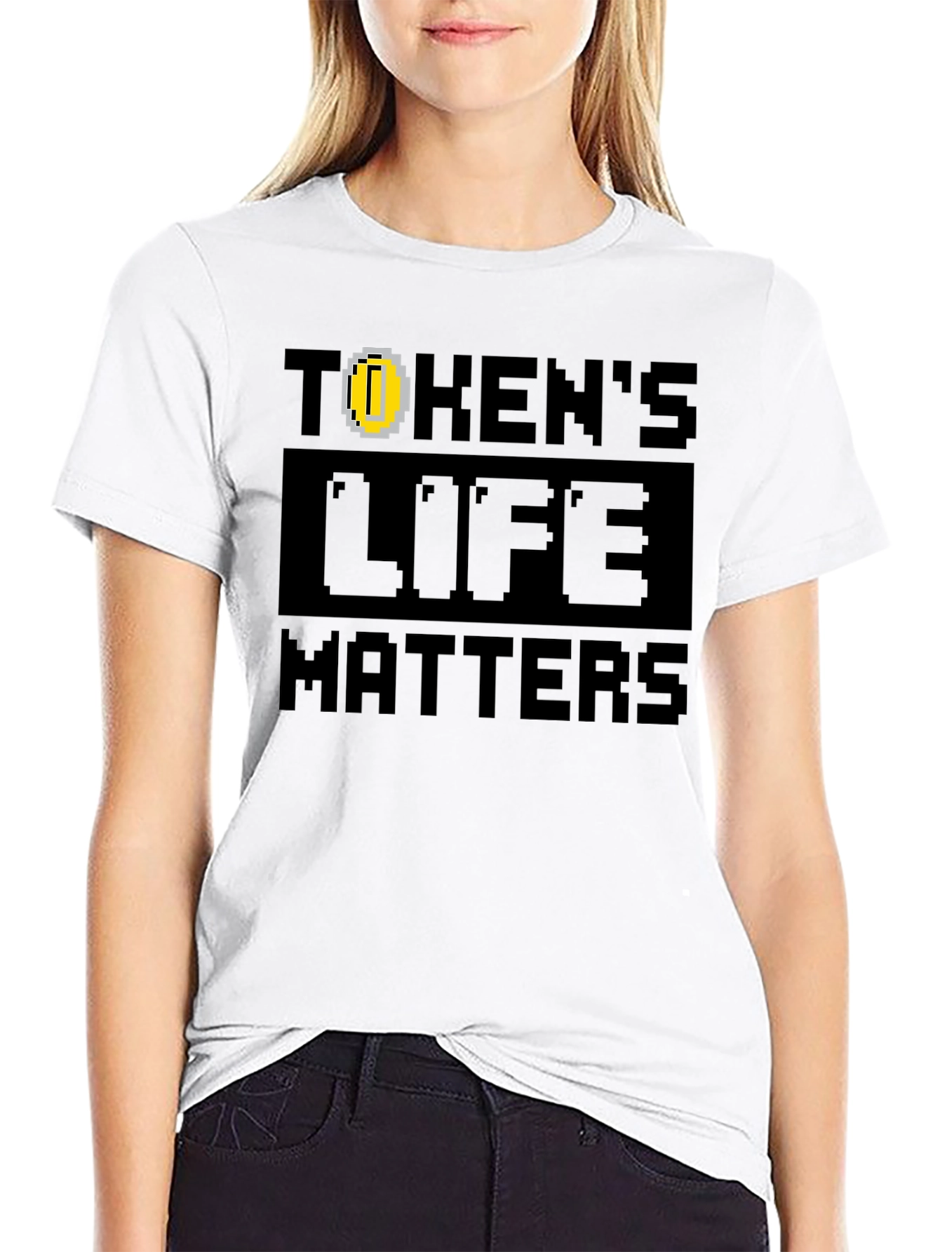 Tokens Life Matters Black T-Shirt - Gamer Style