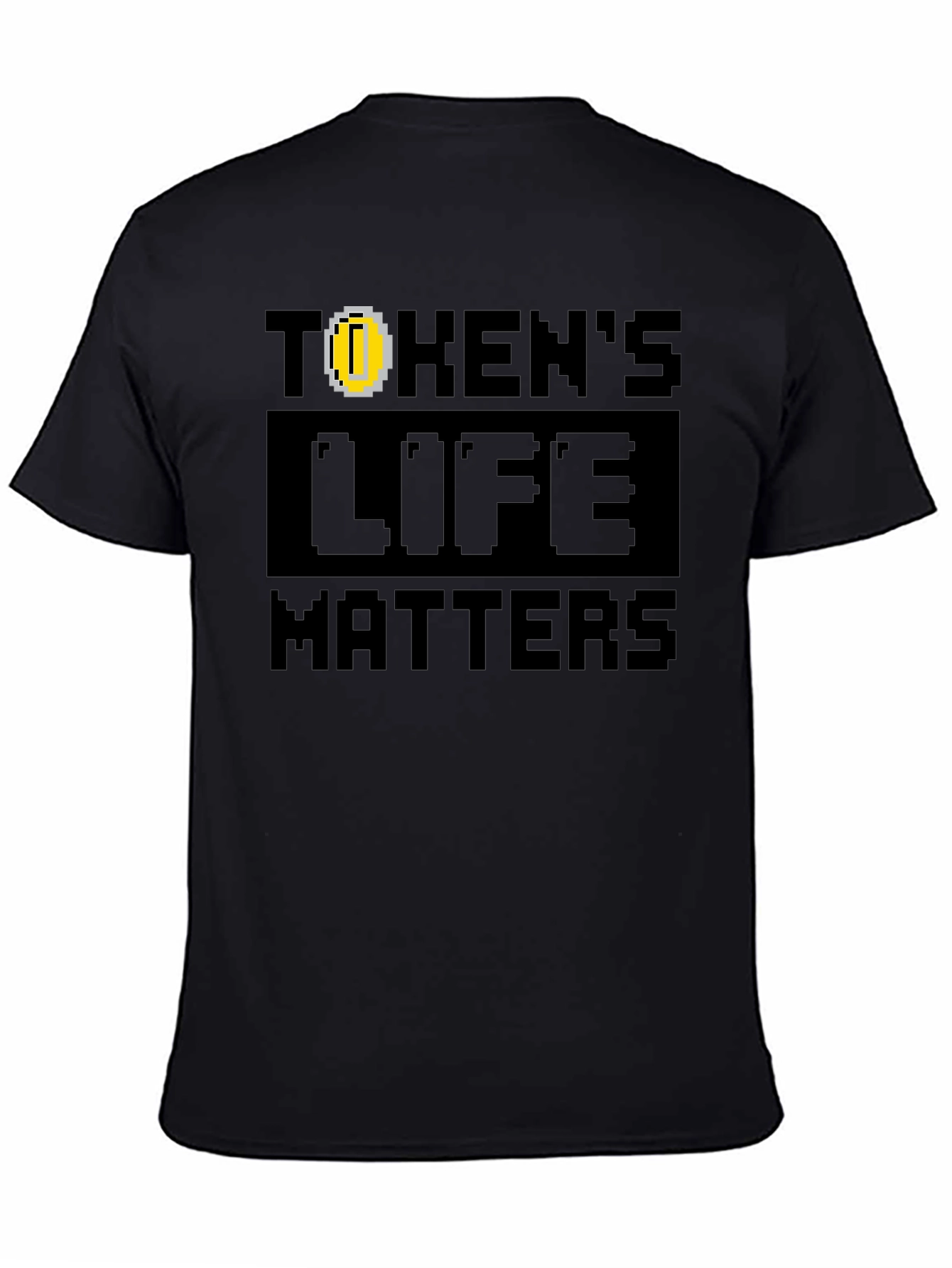 Tokens Life Matters Black T-Shirt - Gamer Style