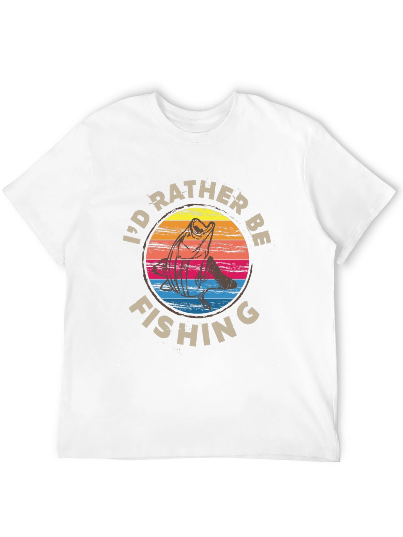 Id Rather Be Fishing Graphic Tee - Black