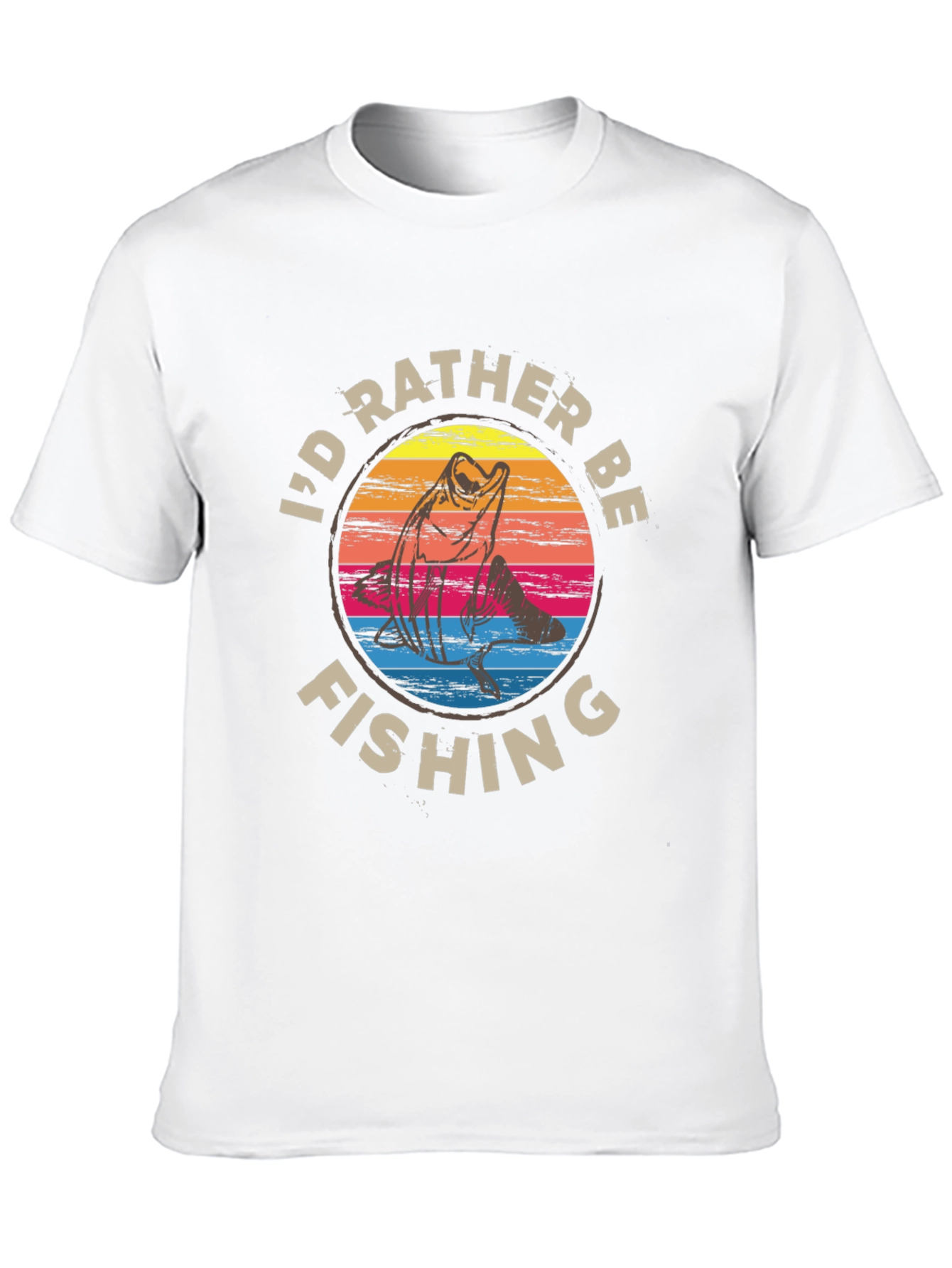 Id Rather Be Fishing Graphic Tee - Black