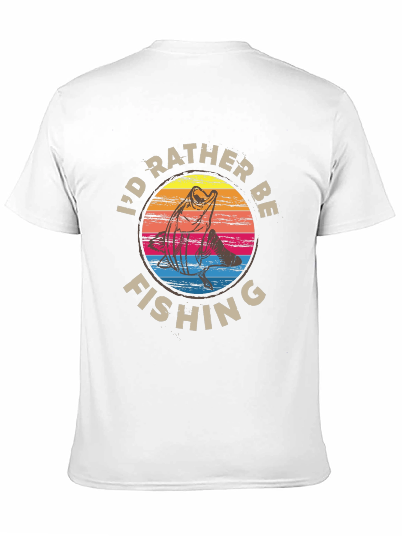 Id Rather Be Fishing Graphic Tee - Black