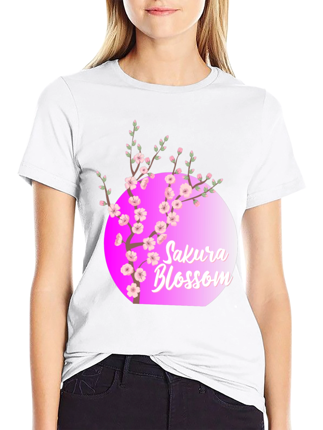 Sakura Blossom T-Shirt - Floral Design