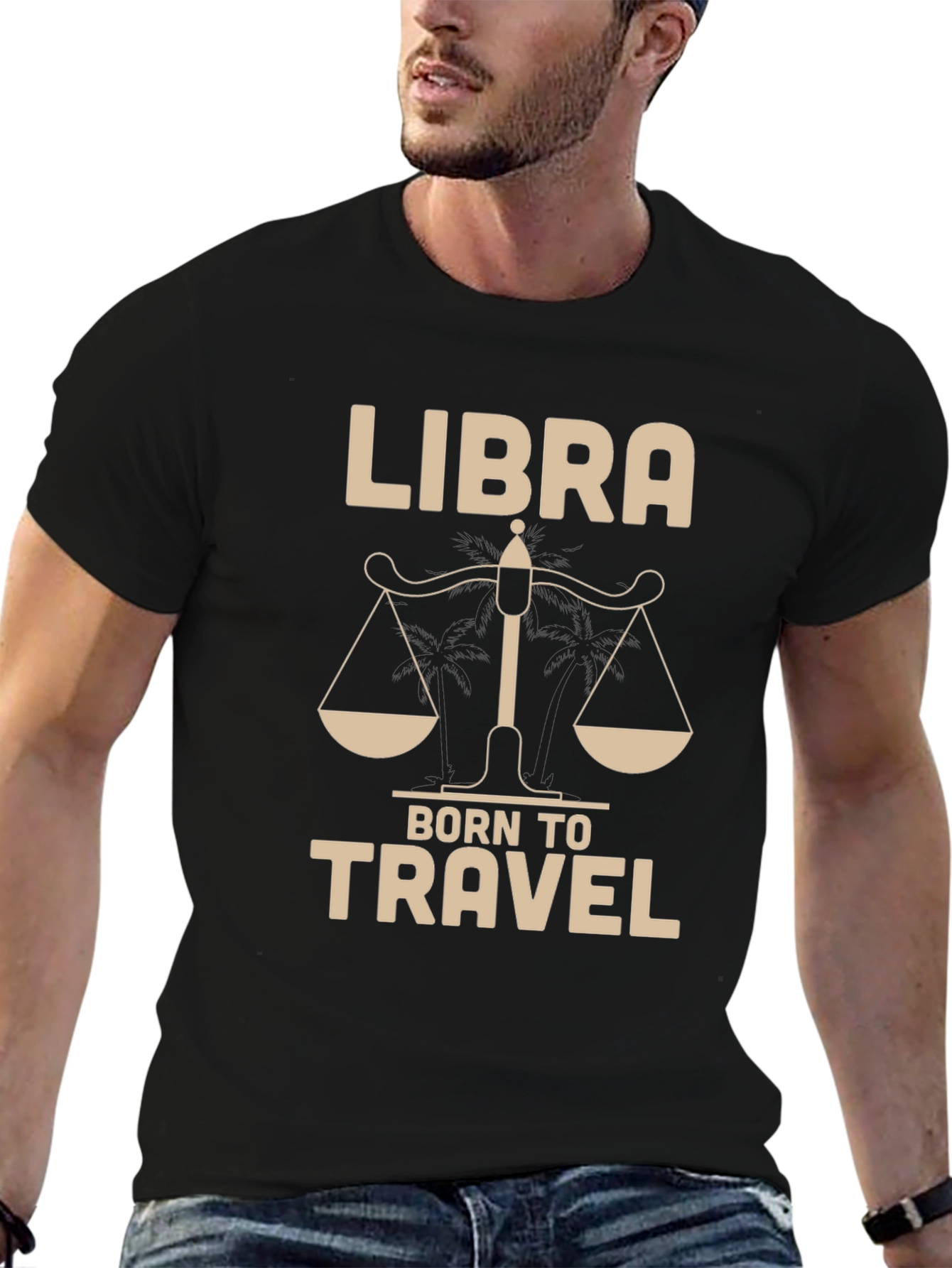Libra Born to Travel Graphic T-Shirt