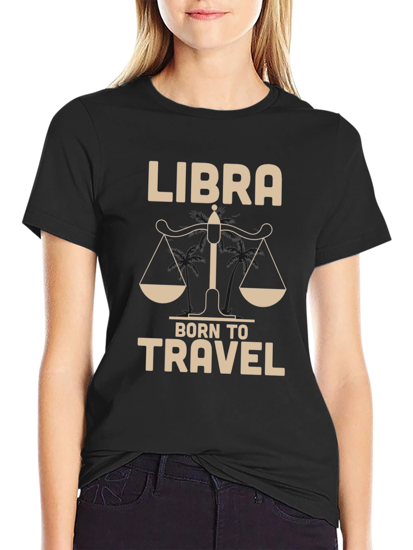 Libra Born to Travel Graphic T-Shirt