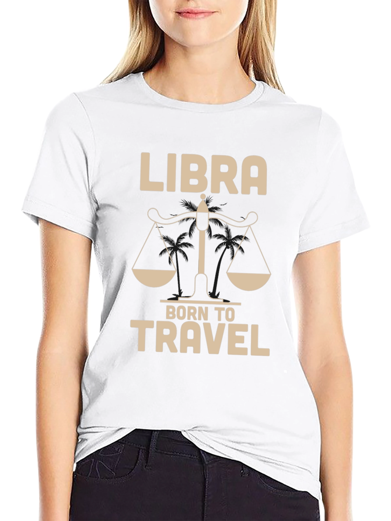 Libra Born to Travel Graphic T-Shirt