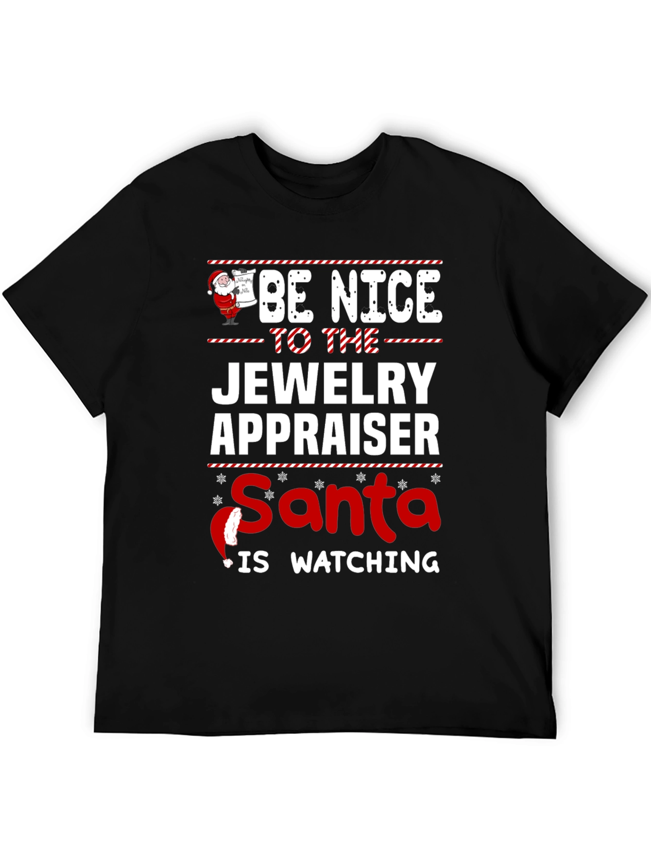 Funny Jewelry Appraiser Santa Christmas T-Shirt