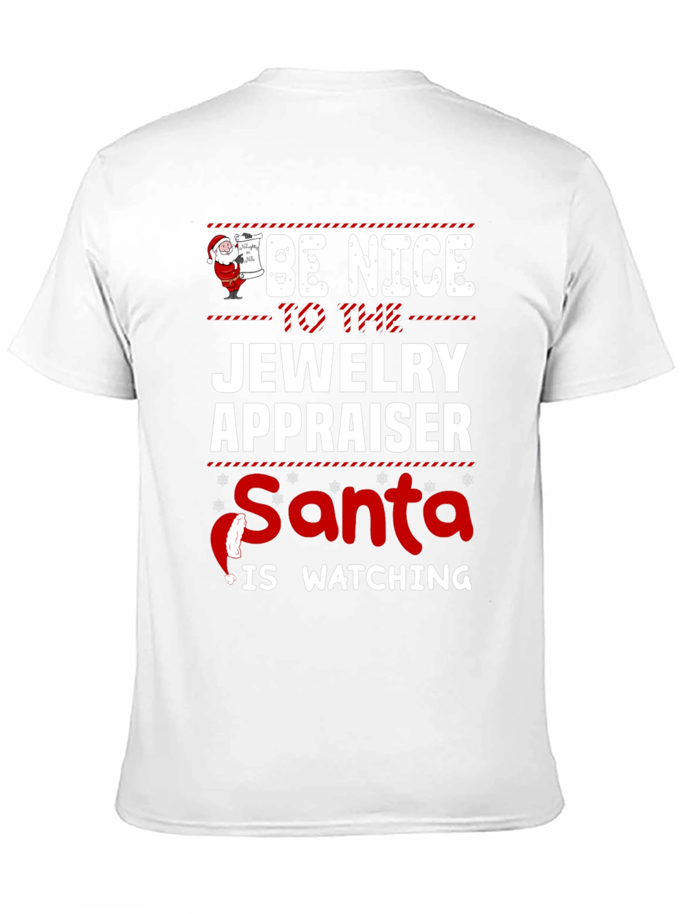 Funny Jewelry Appraiser Santa Christmas T-Shirt