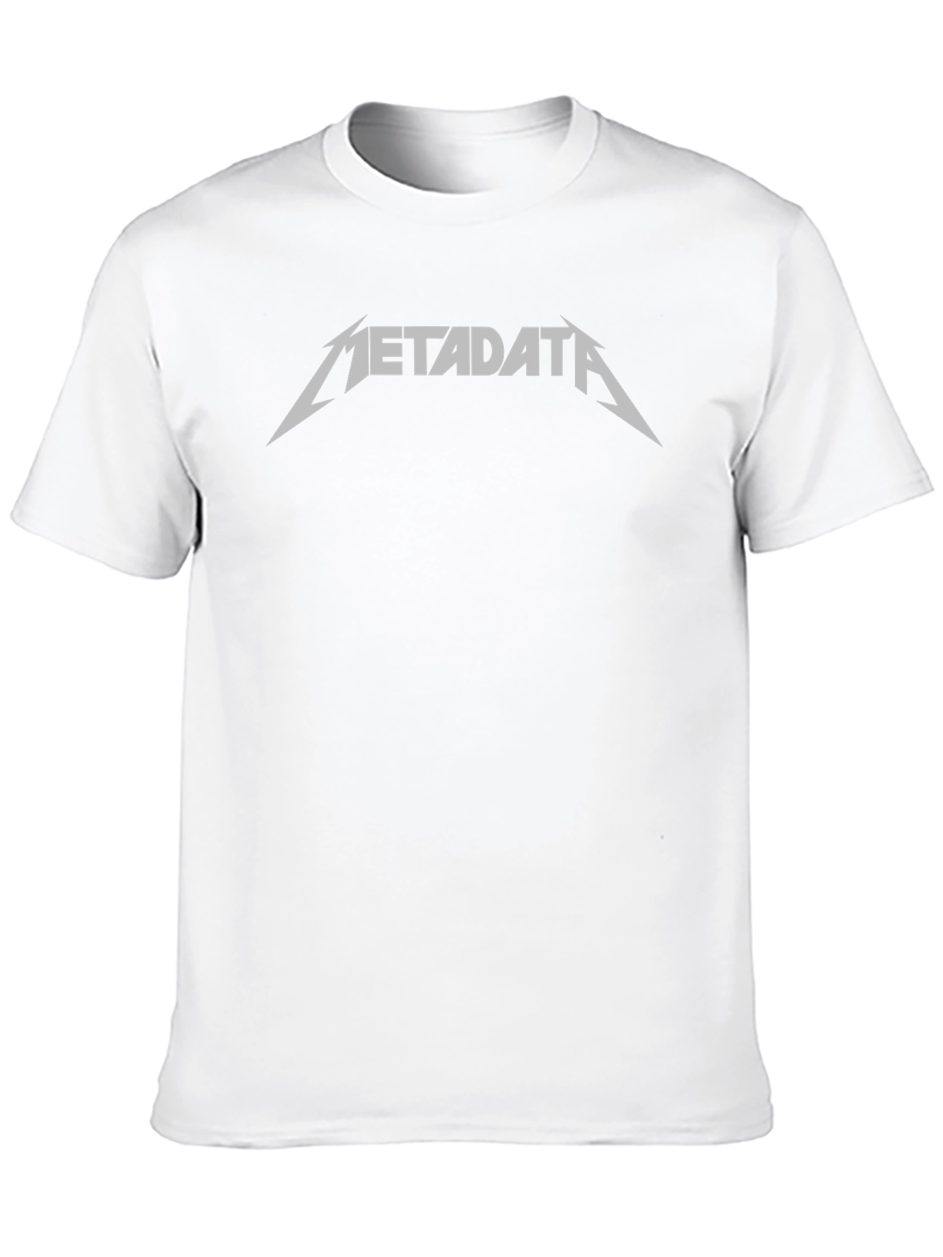 Metadata Band Style Black T-Shirt