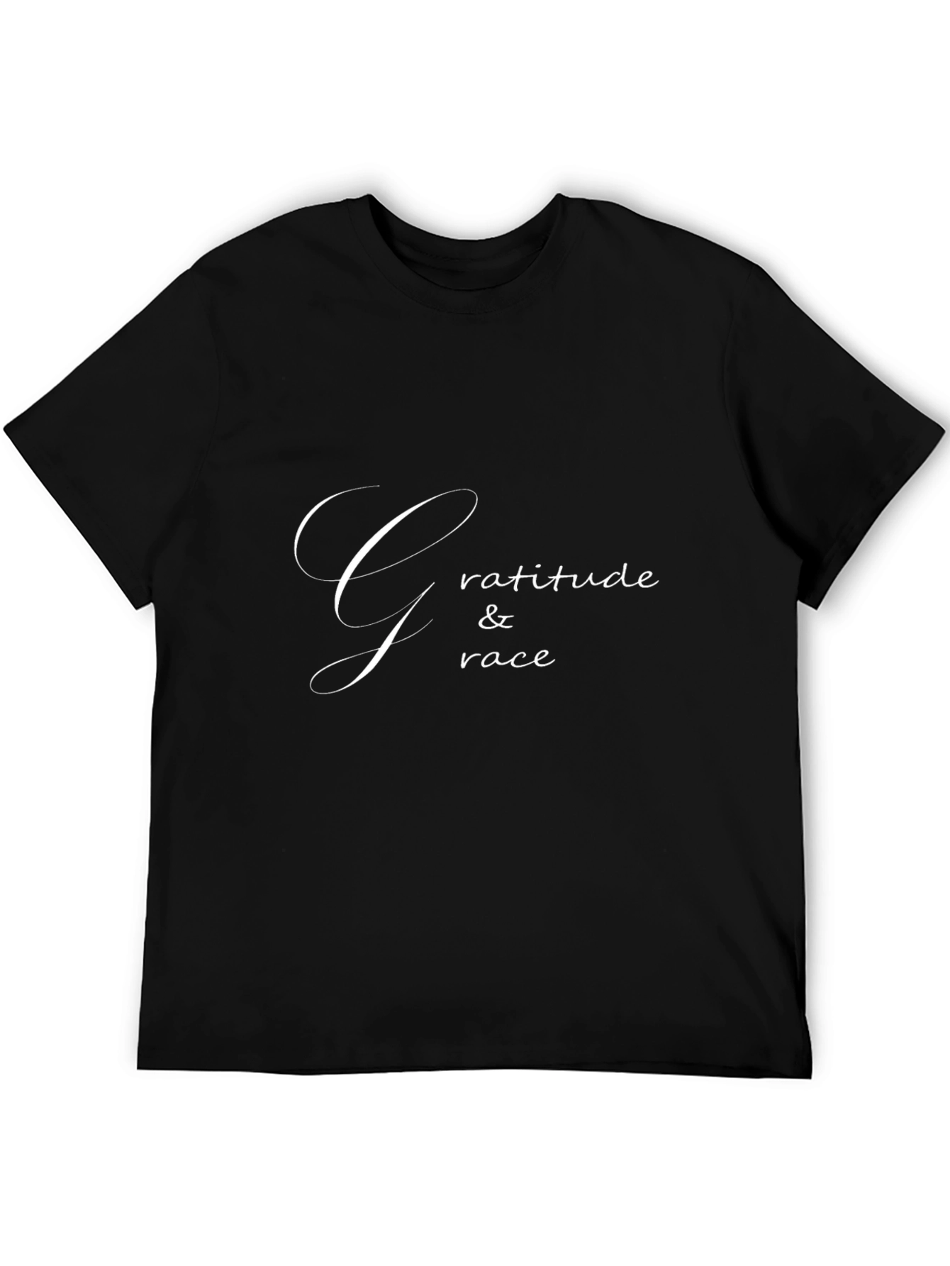 Gratitude & Grace Black Graphic Tee
