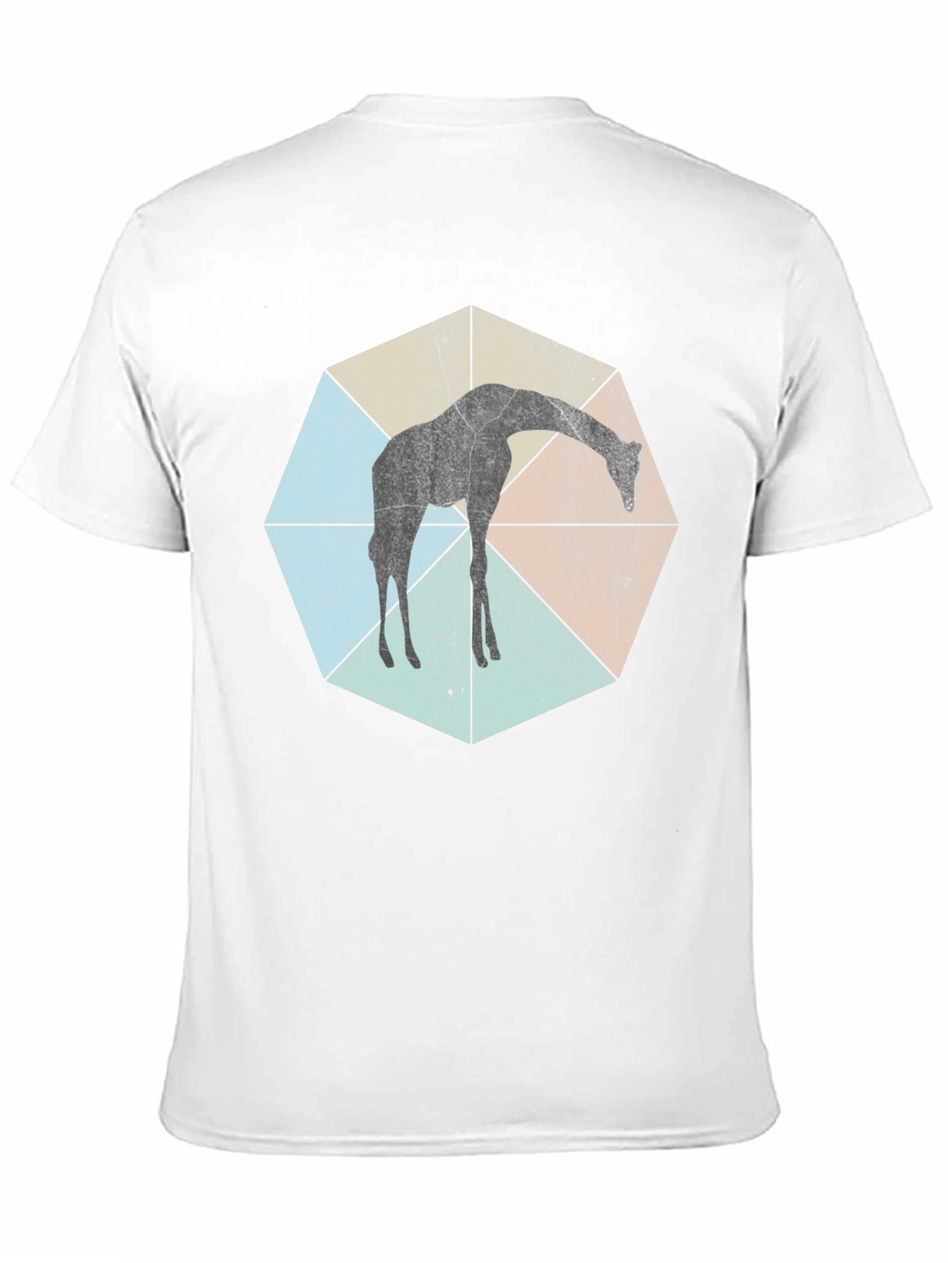 Geometric Giraffe T-Shirt - Unisex Black Tee