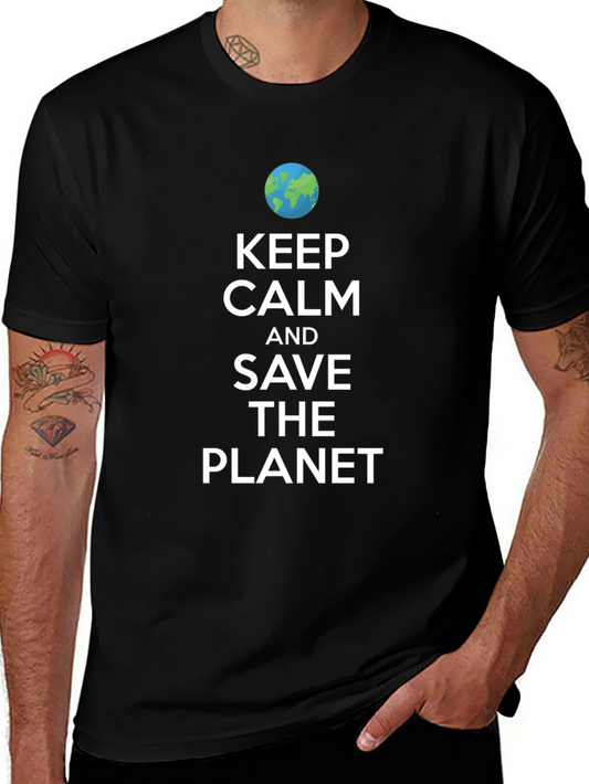 Keep Calm Save The Planet Graphic Tee