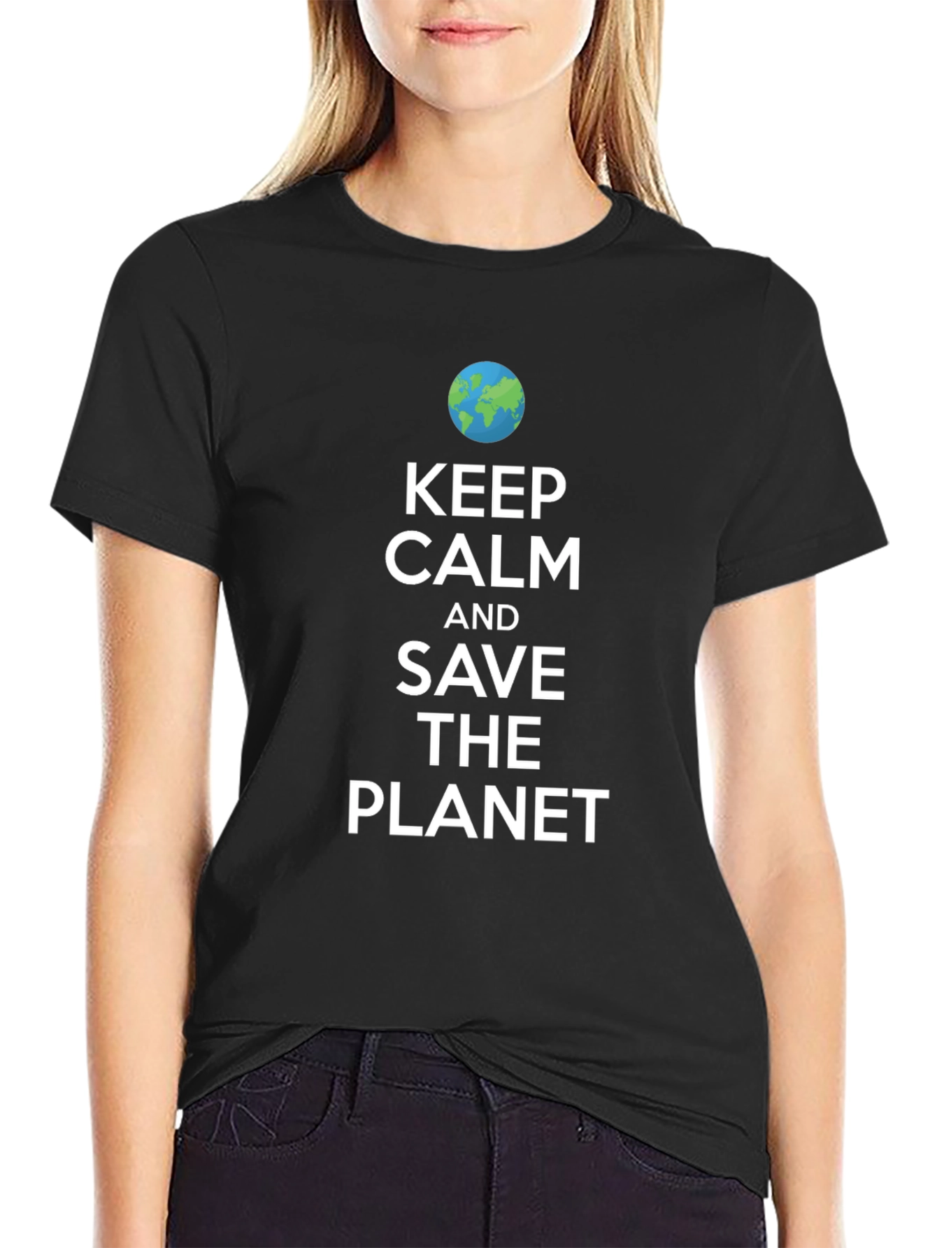 Keep Calm Save The Planet Graphic Tee