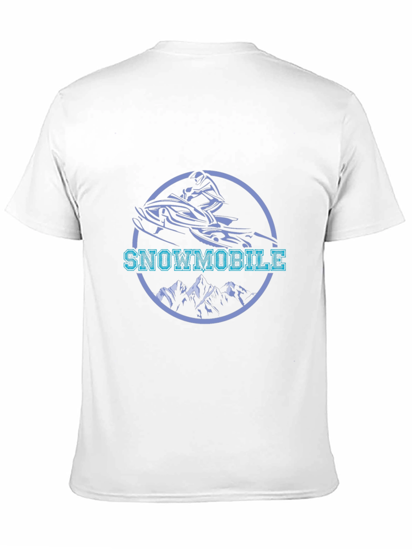 Snowmobile Graphic Tee - Black Cotton Blend