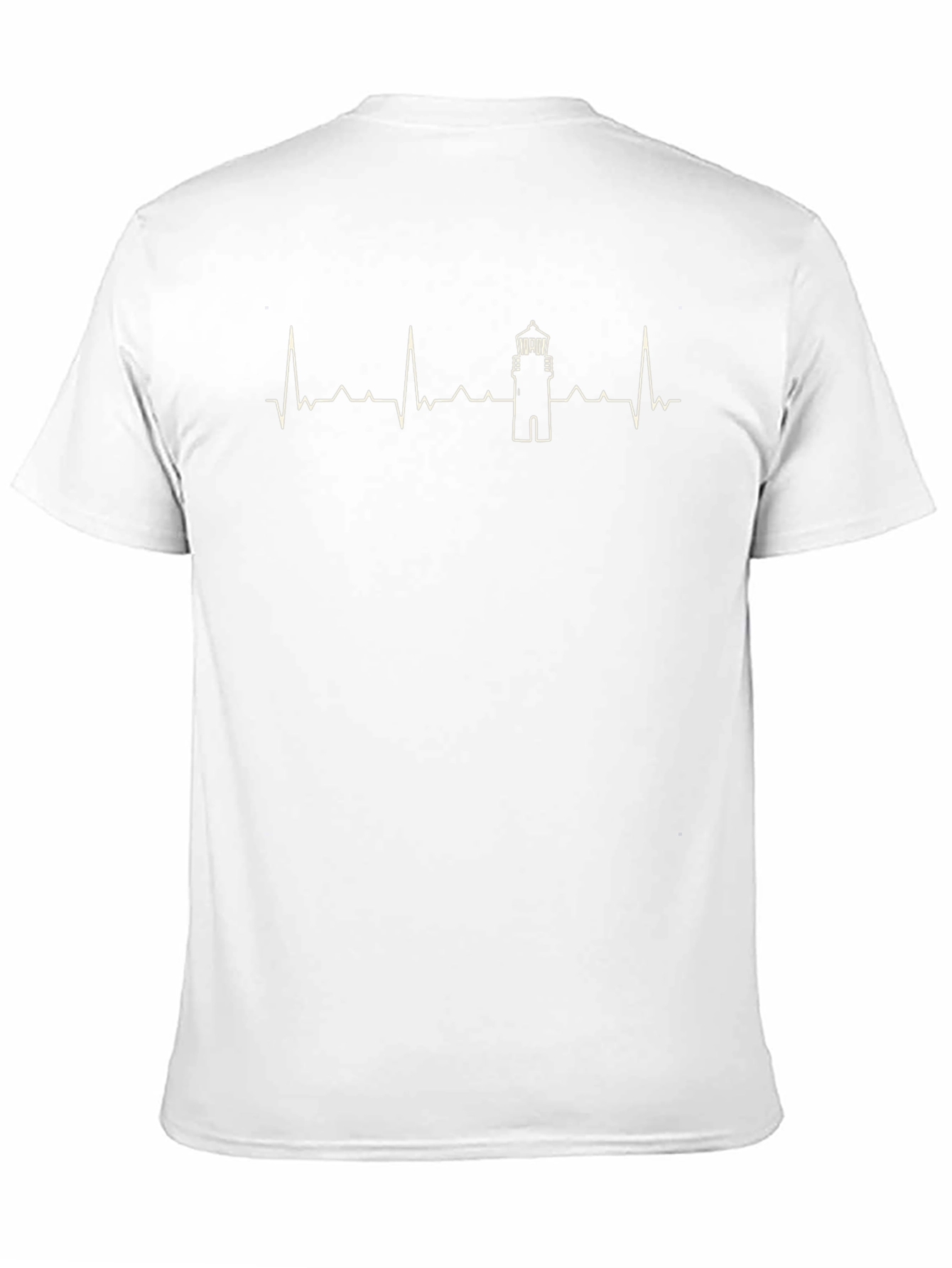 Lighthouse Heartbeat Graphic Tee - Coastal Lover Shirt