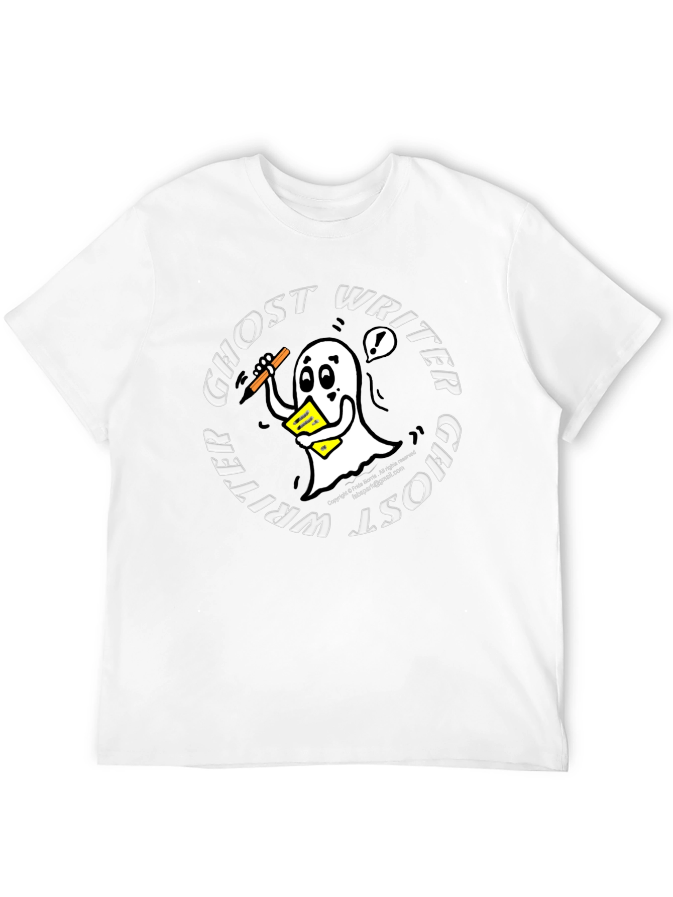 Ghost Writer T-Shirt - Funny Writing Apparel