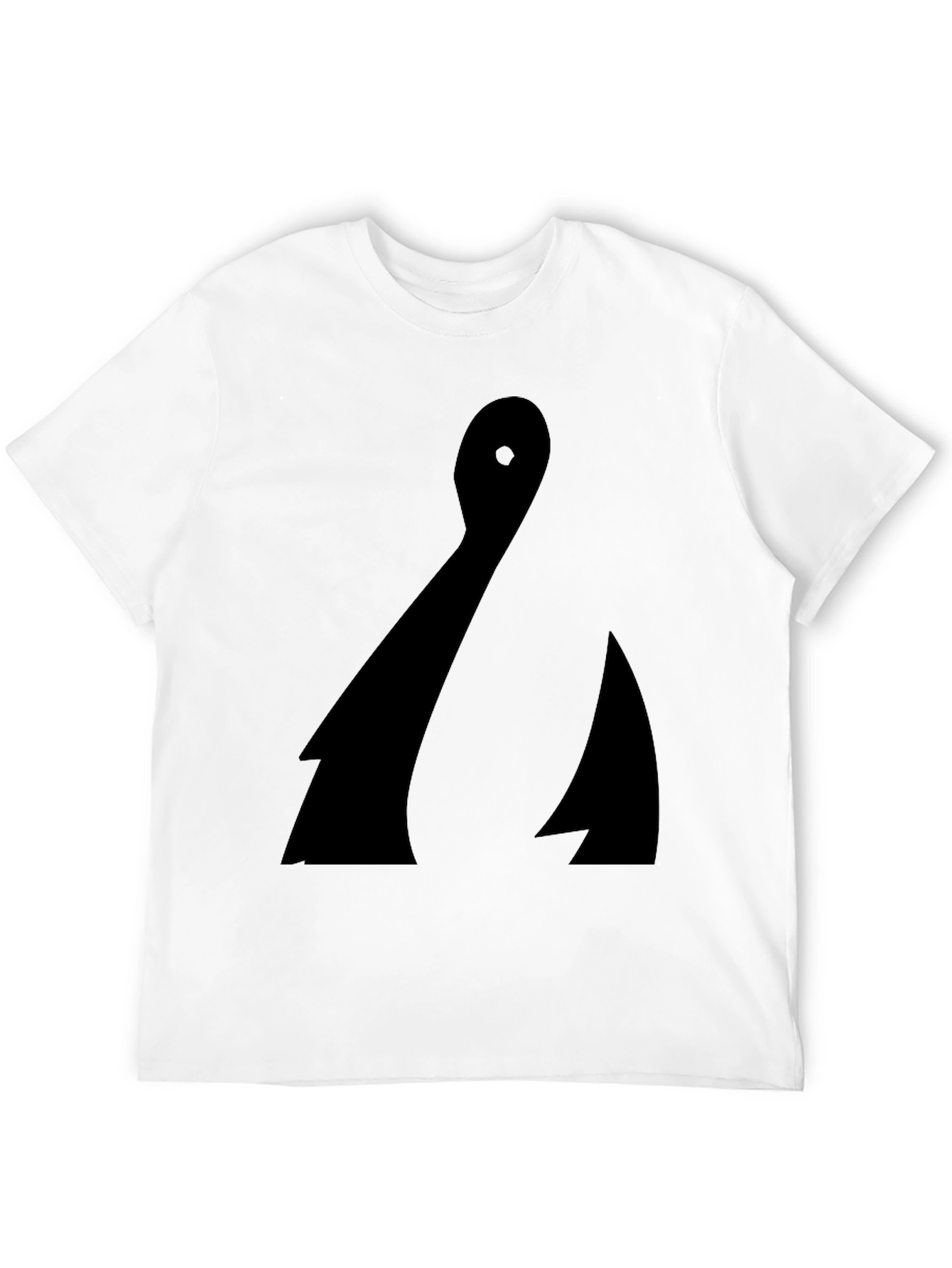 Abstract Black Graphic Tee - Minimalist Design
