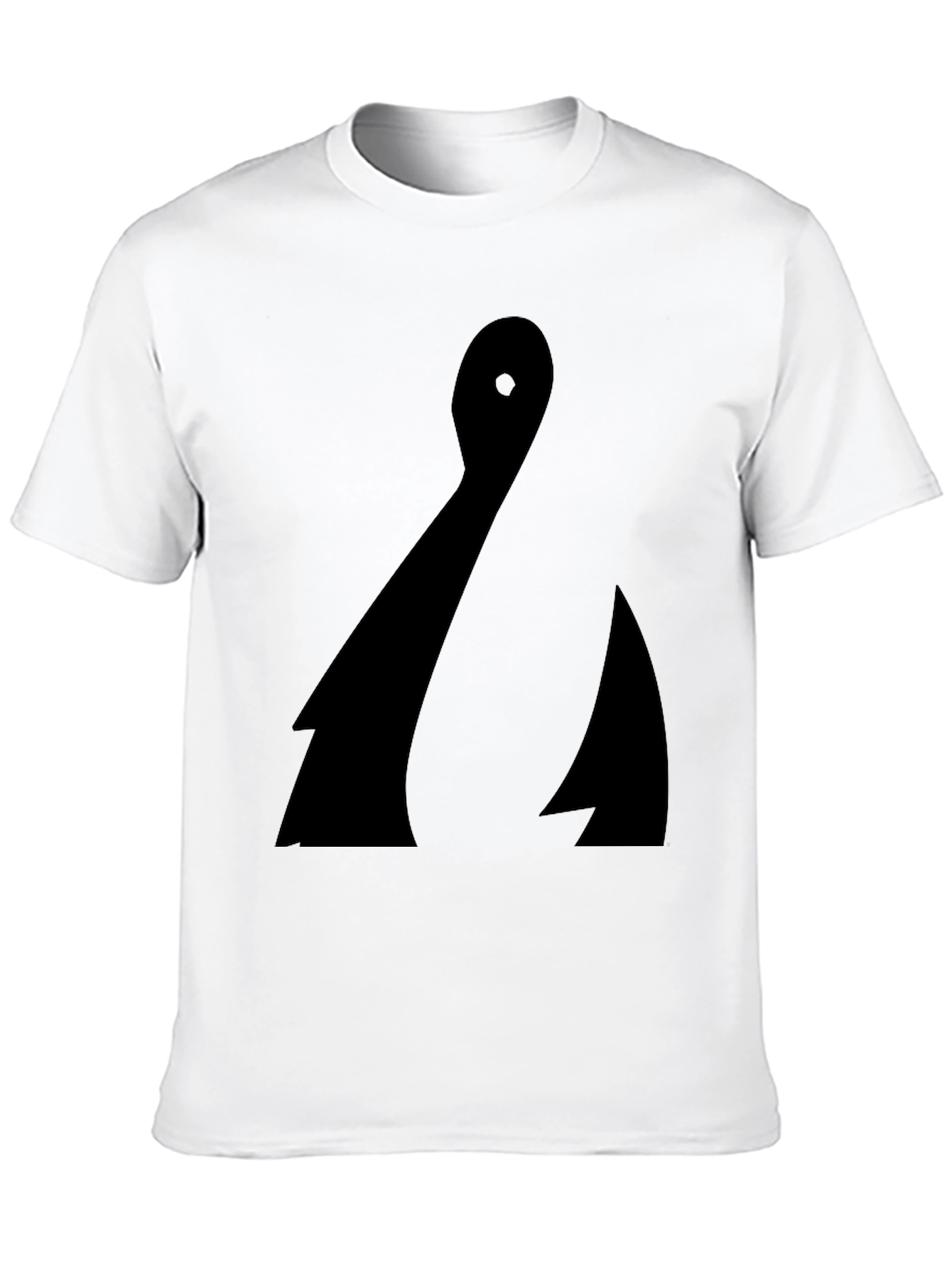 Abstract Black Graphic Tee - Minimalist Design