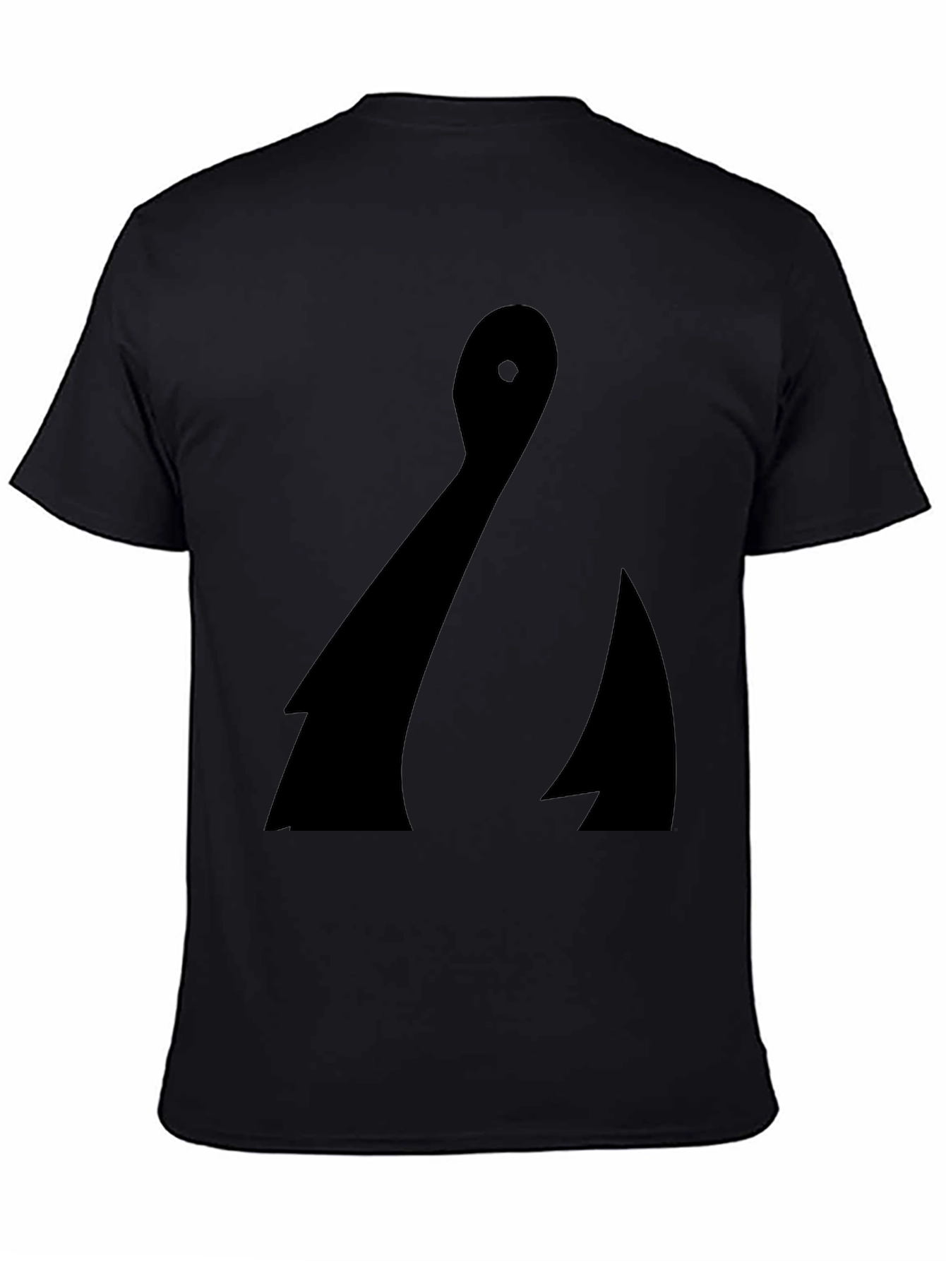 Abstract Black Graphic Tee - Minimalist Design