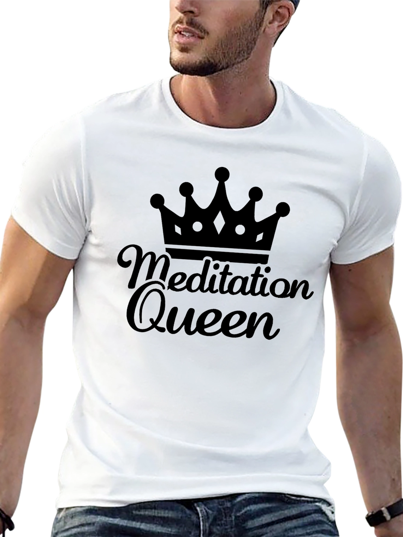 Meditation Queen Black T-Shirt