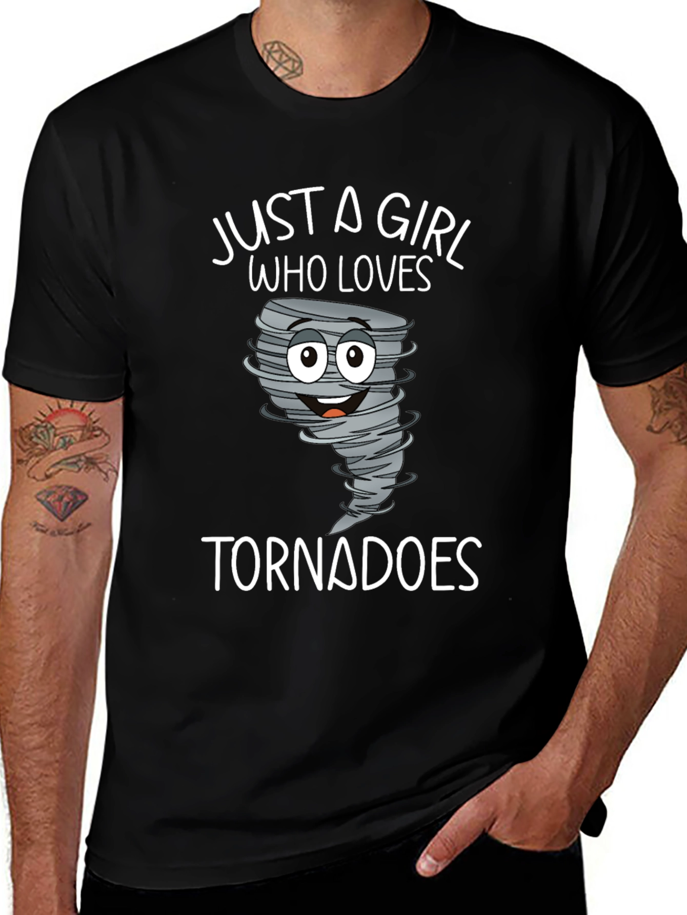 Just a Girl Who Loves Tornadoes T-Shirt