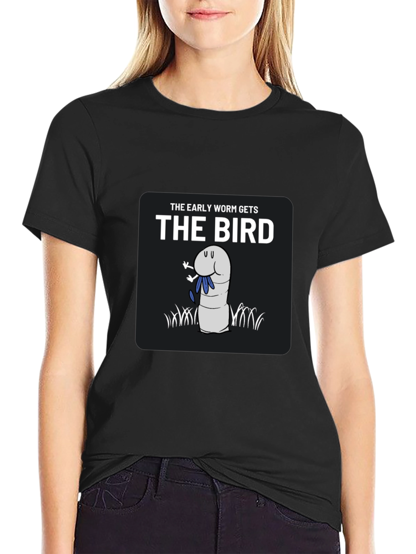 The Early Worm Gets The Bird Graphic T-Shirt