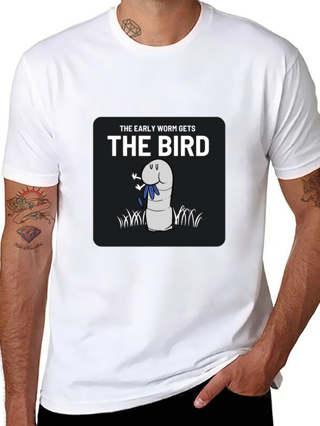 The Early Worm Gets The Bird Graphic T-Shirt