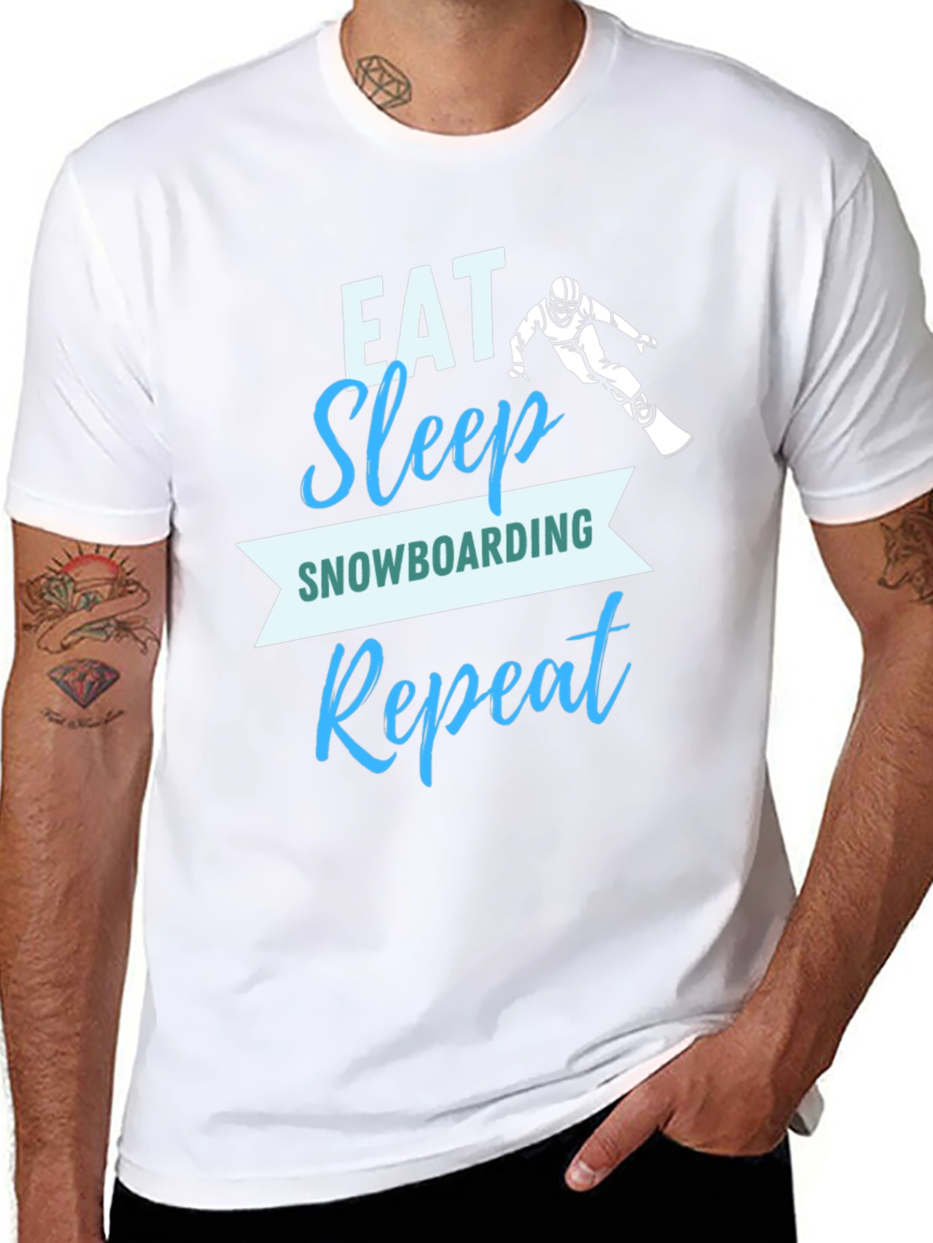 Eat Sleep Snowboarding Repeat T-Shirt