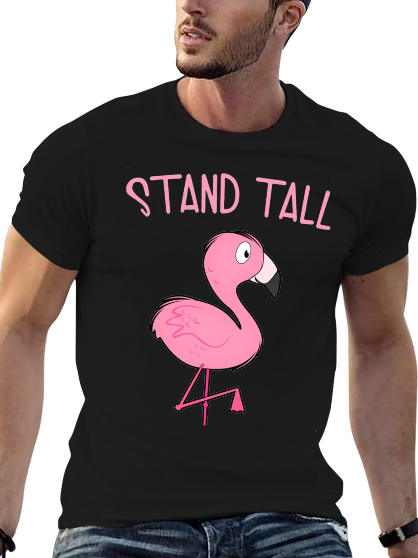 Stand Tall Flamingo Graphic Tee