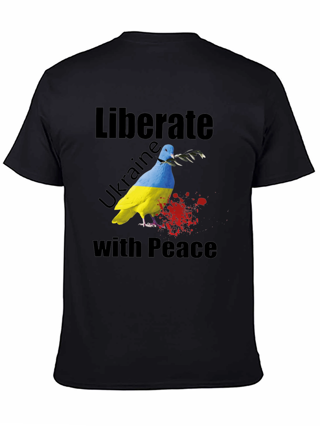 Liberate Ukraine with Peace Dove T-Shirt
