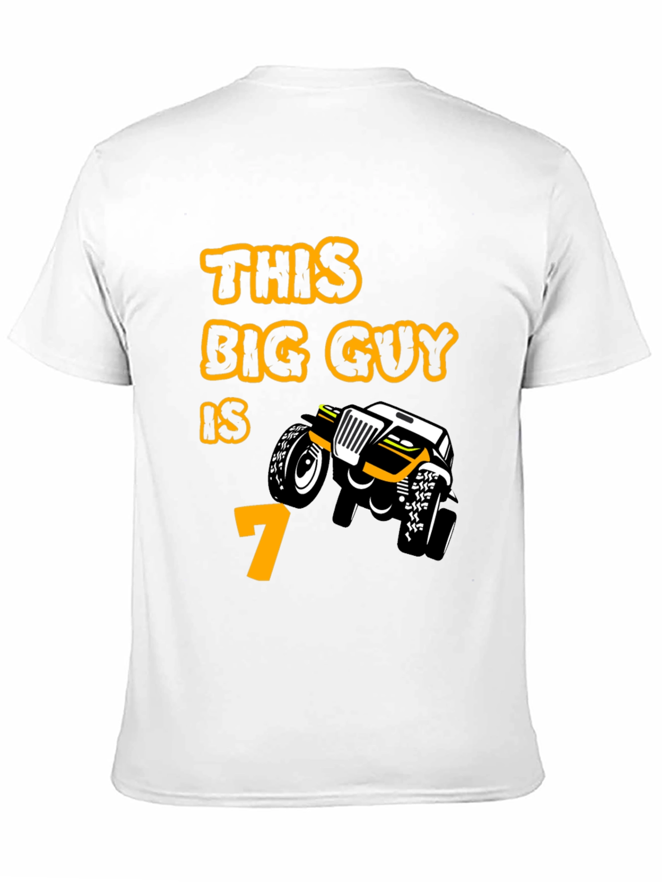 7th Birthday Monster Truck T-Shirt - Boys Party Tee