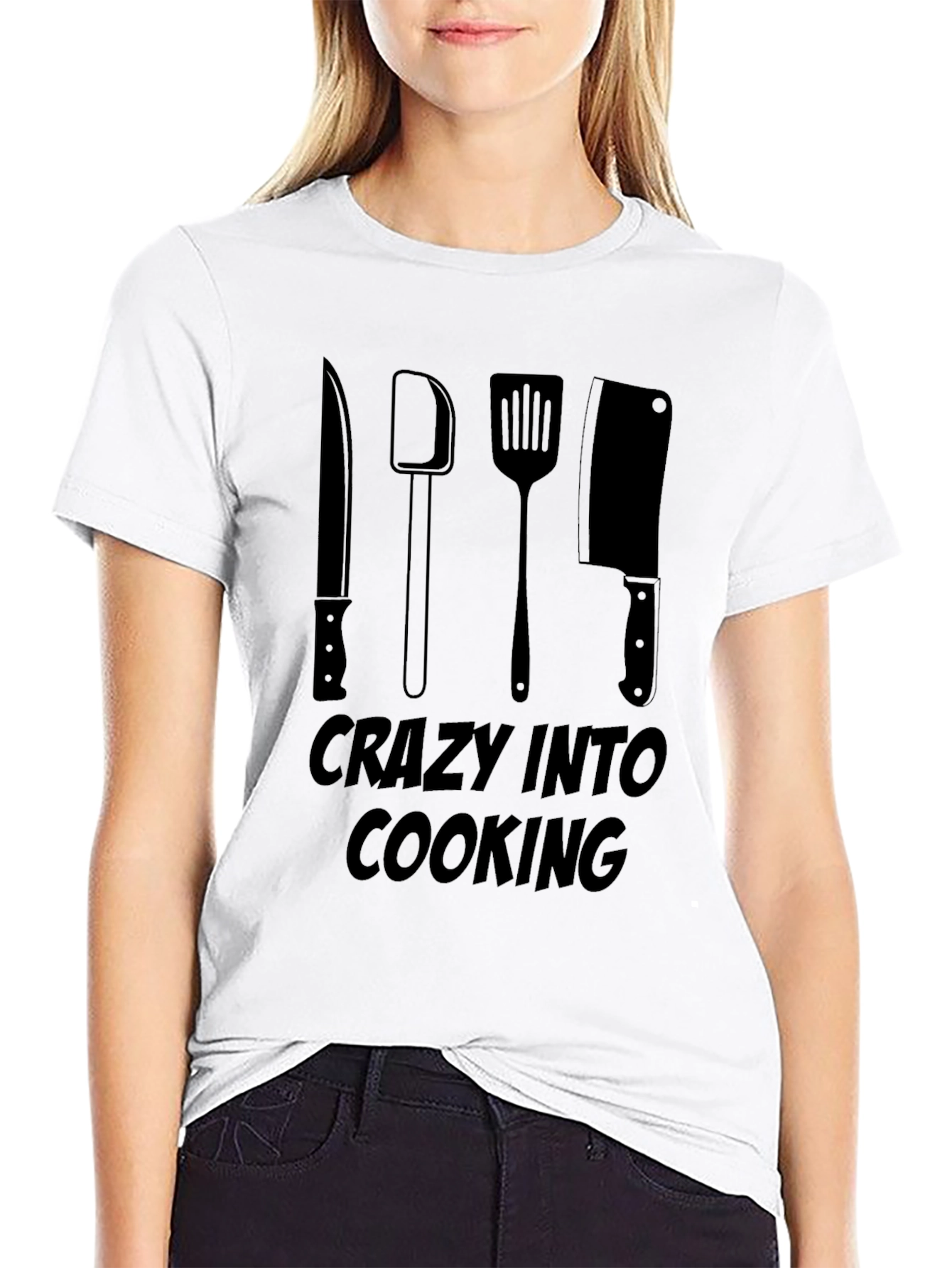 Crazy Into Cooking T-Shirt - Chef Edition