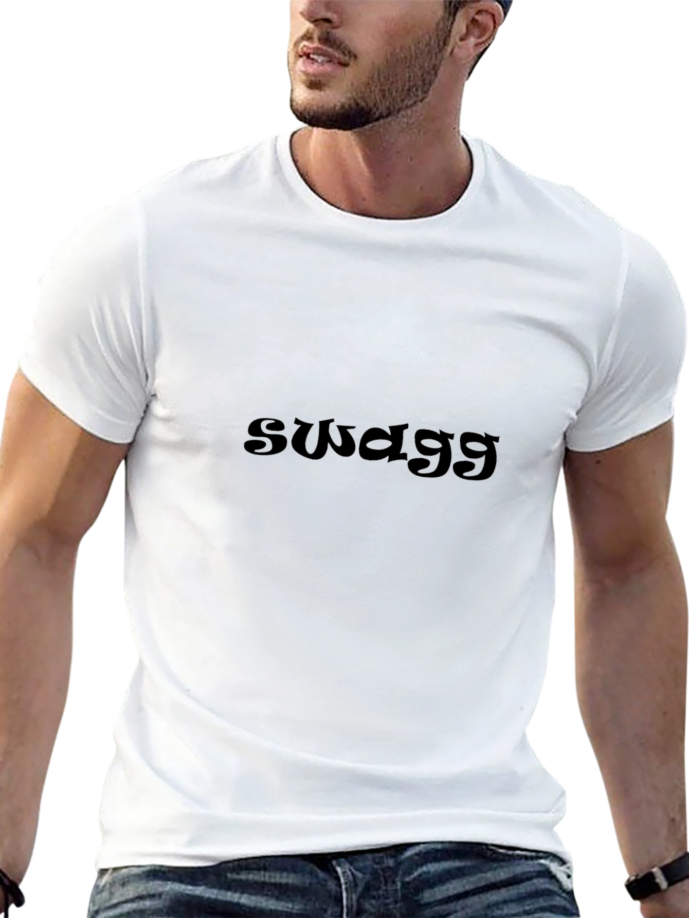 Swagg Black T-Shirt - Cool & Casual Style