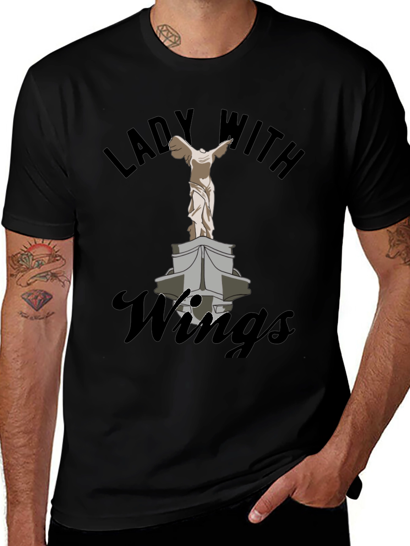 Lady with Wings Graphic Tee