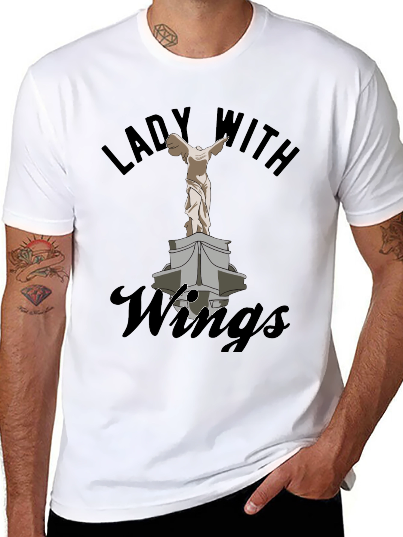 Lady with Wings Graphic Tee