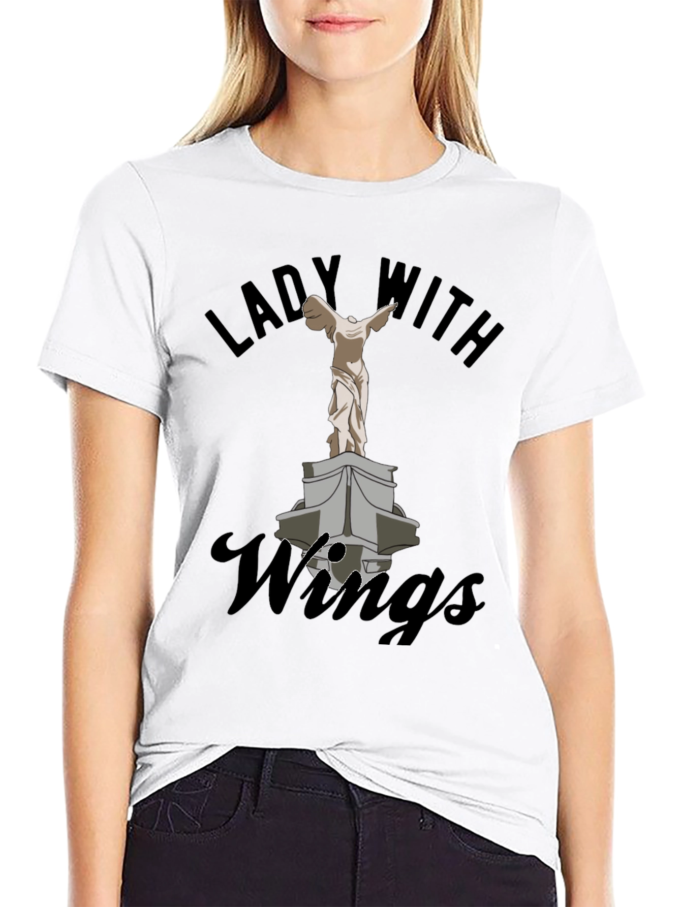 Lady with Wings Graphic Tee